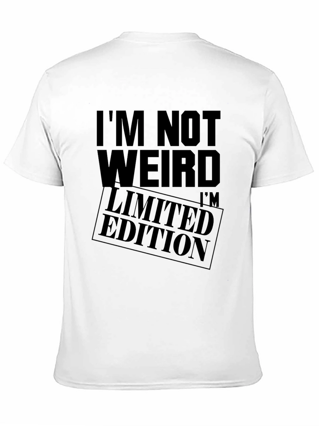 Im Not Weird Limited Edition Black Graphic Tee