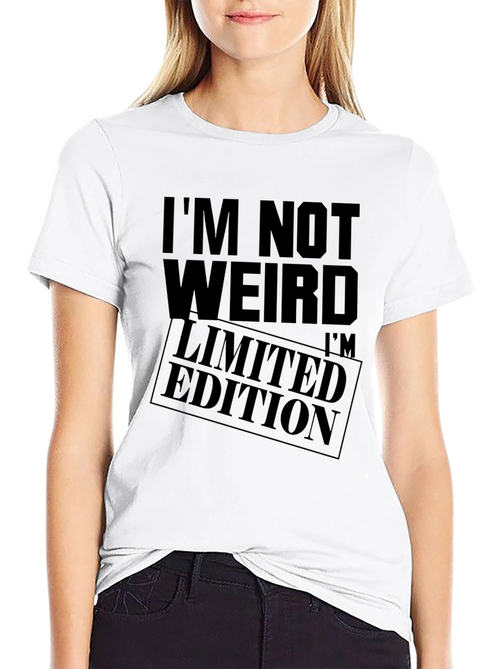 Im Not Weird Limited Edition Black Graphic Tee