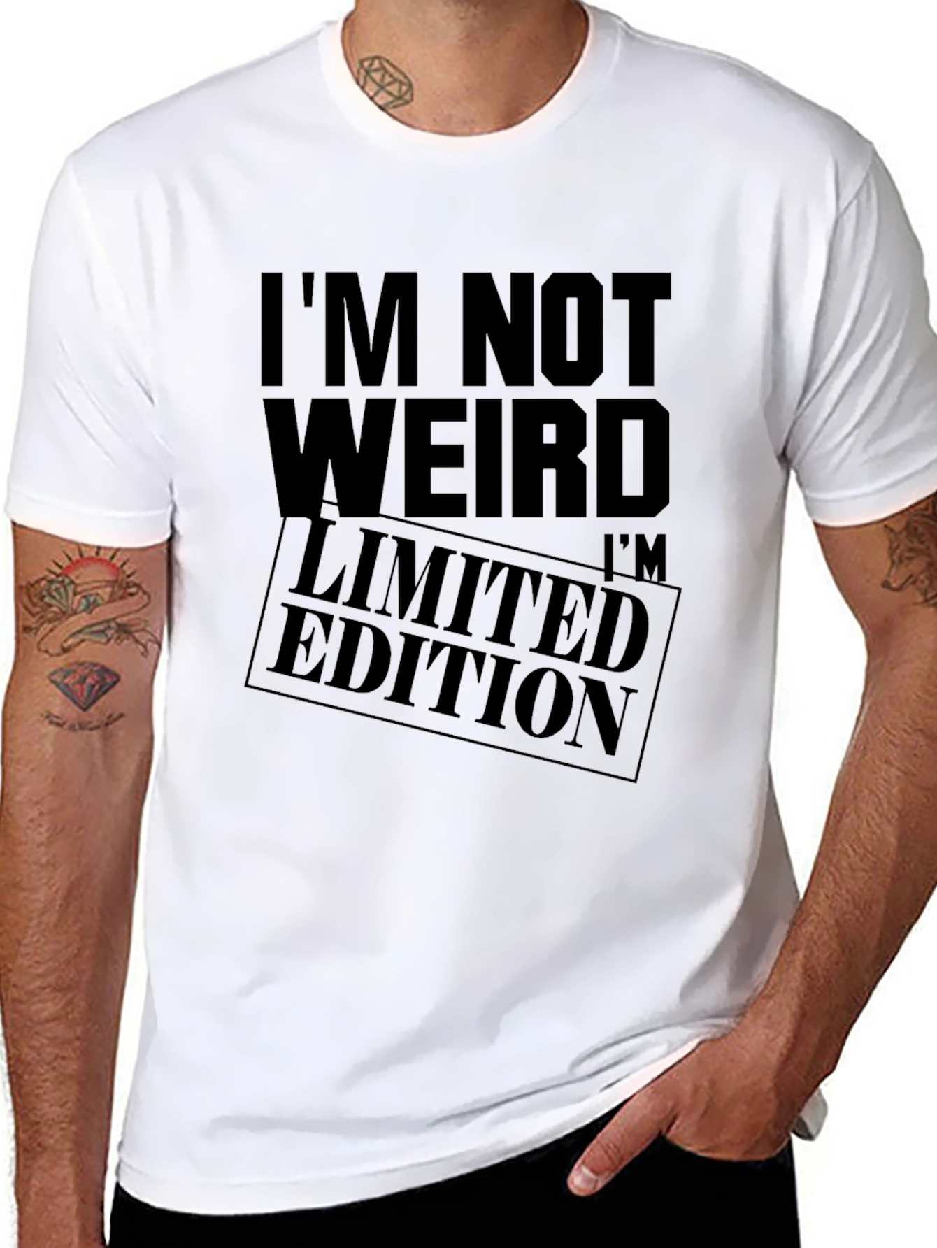 Im Not Weird Limited Edition Black Graphic Tee