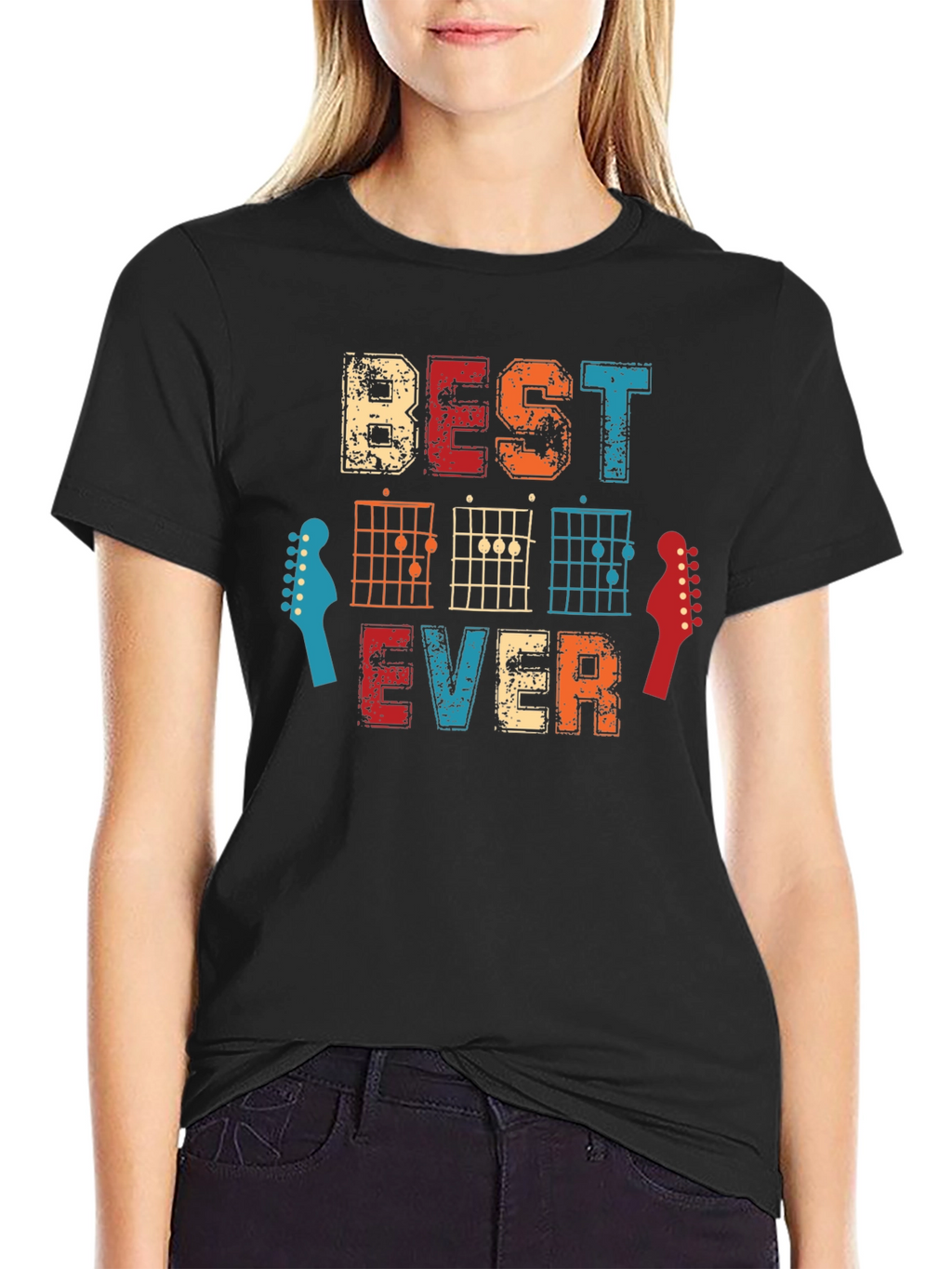 Best Dad Ever Guitar Chord T-Shirt