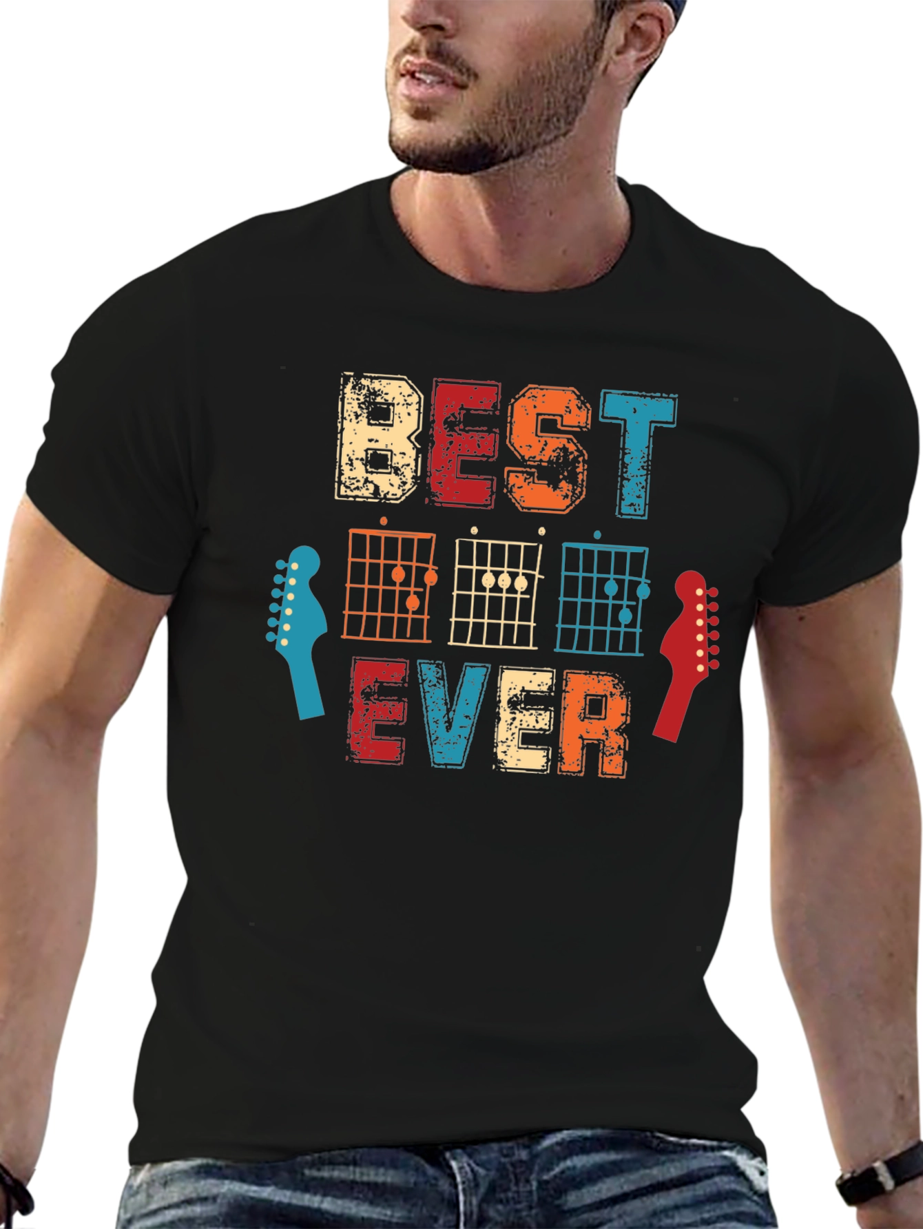 Best Dad Ever Guitar Chord T-Shirt