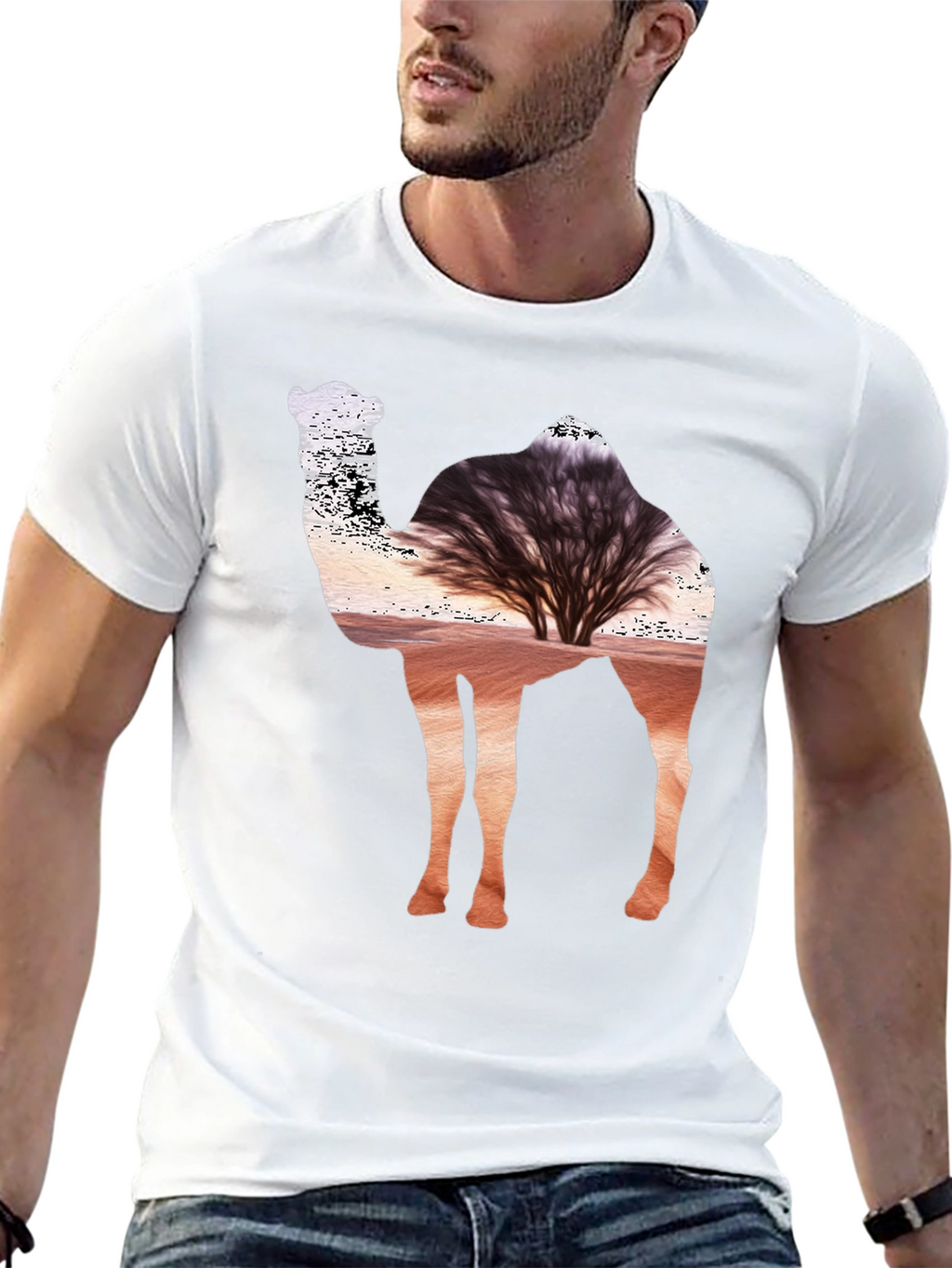 Desert Camel Silhouette T-Shirt