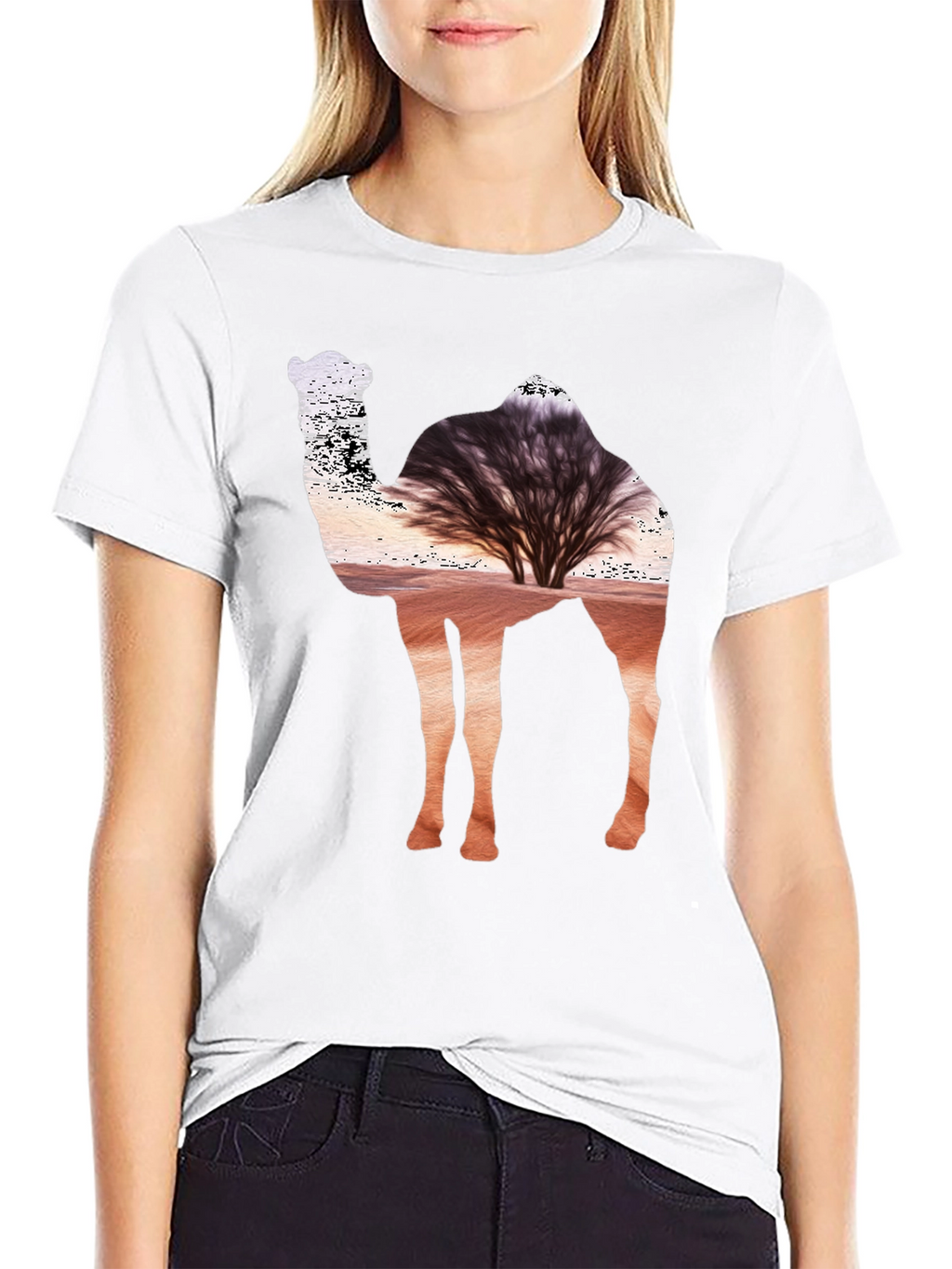 Desert Camel Silhouette T-Shirt