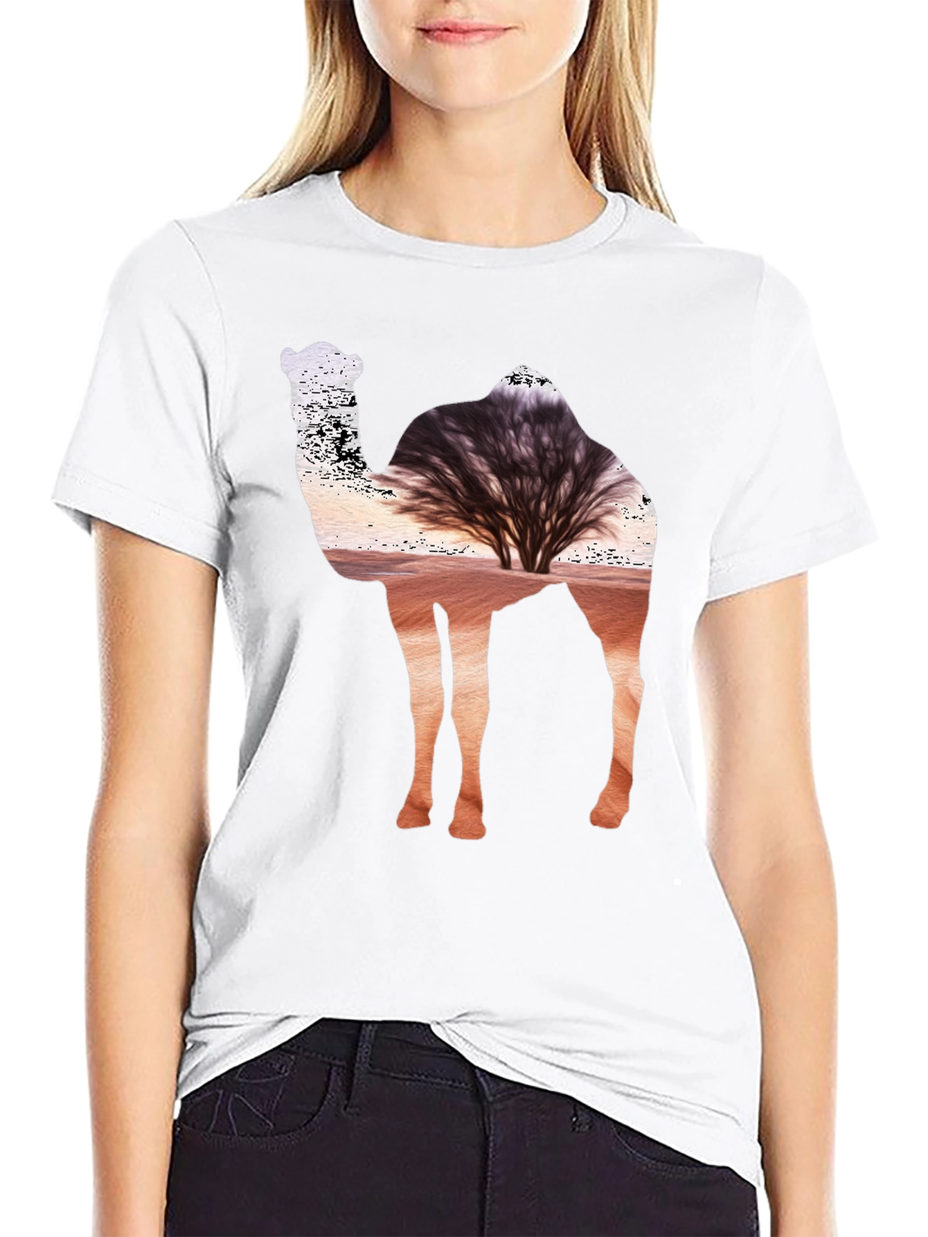 Desert Camel Silhouette T-Shirt