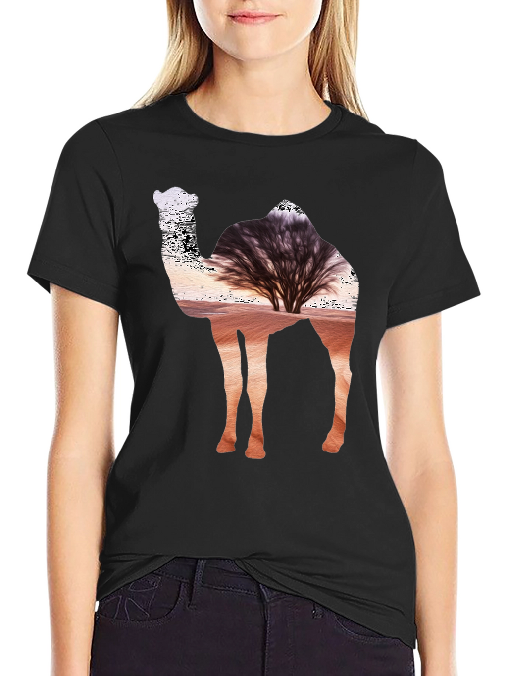 Desert Camel Silhouette T-Shirt