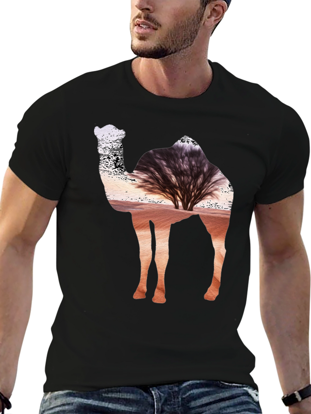 Desert Camel Silhouette T-Shirt