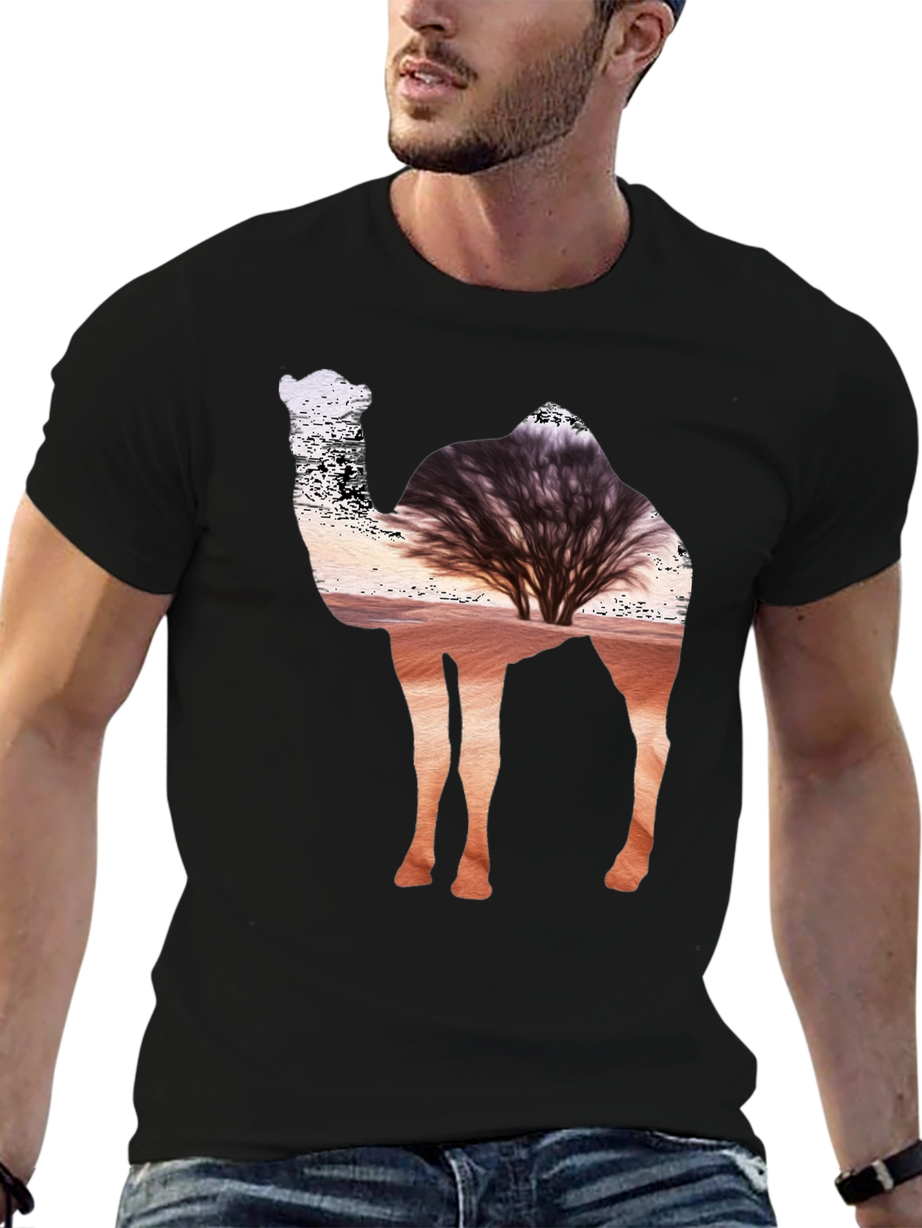 Desert Camel Silhouette T-Shirt