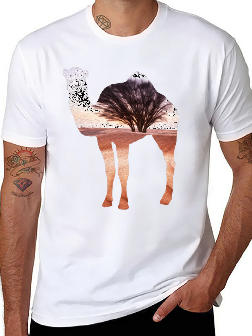 Desert Camel Silhouette T-Shirt