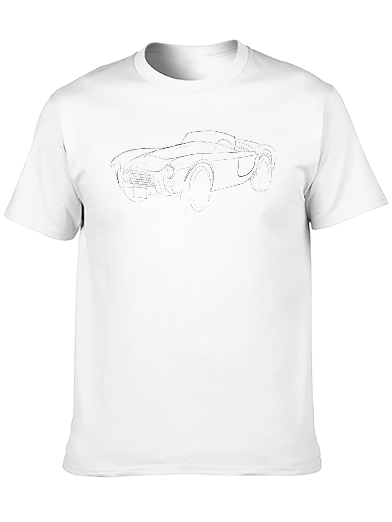 Classic Car Outline Tee - Black