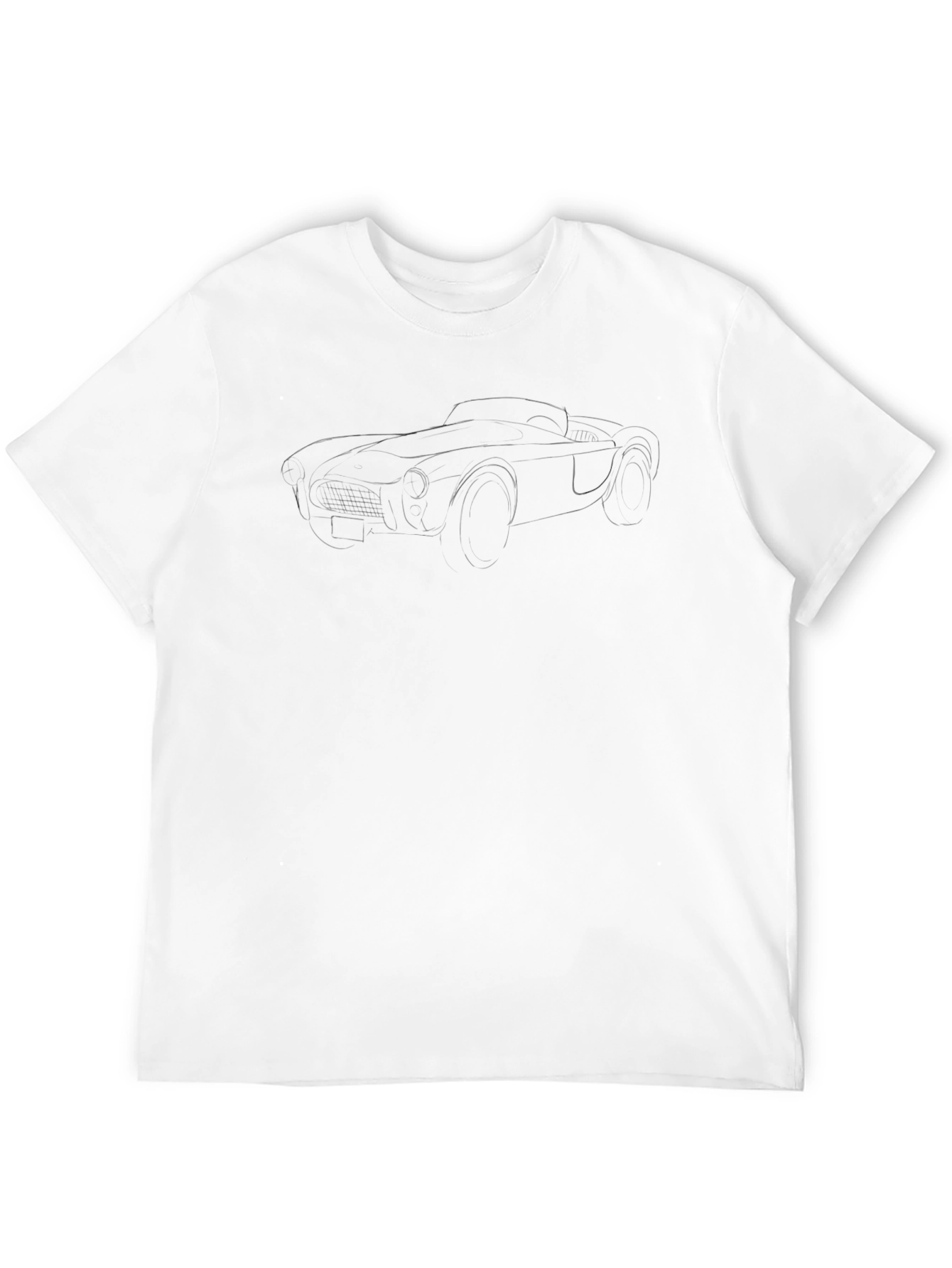 Classic Car Outline Tee - Black