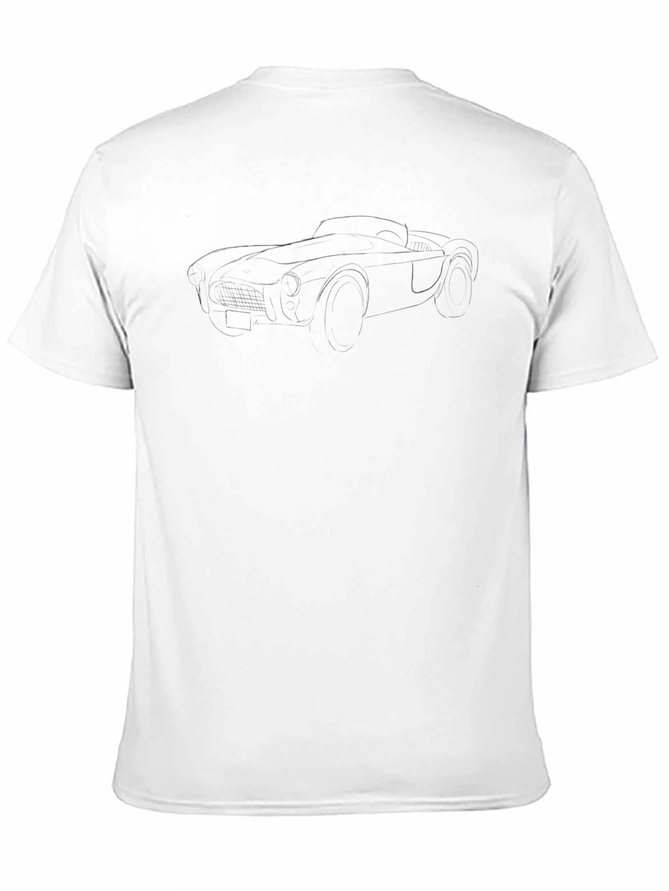 Classic Car Outline Tee - Black