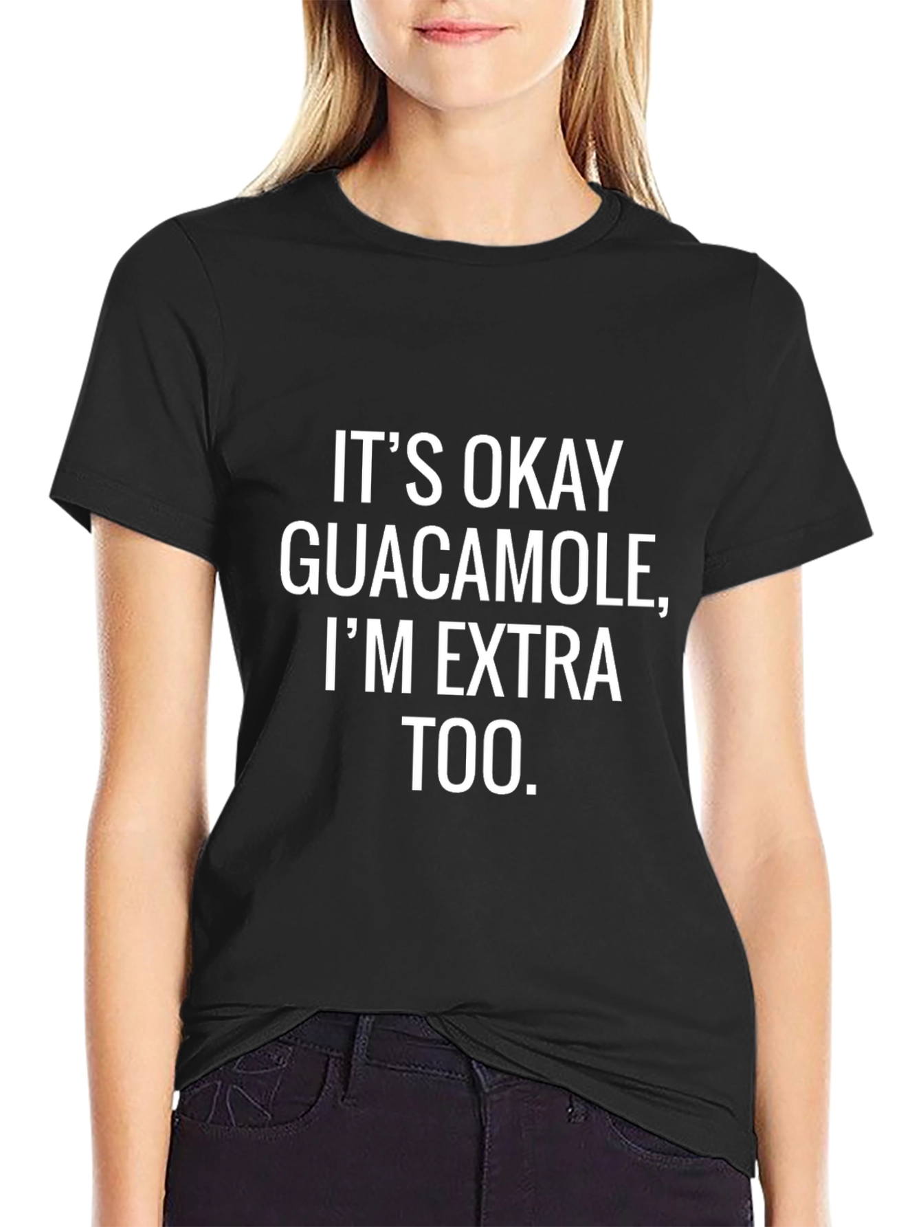 Funny Im Extra Too Graphic Tee - Black