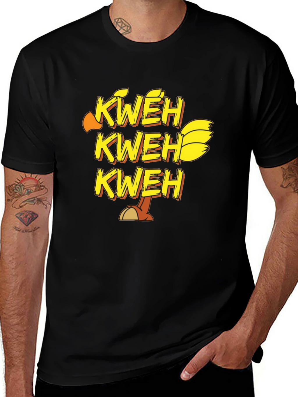 Kweh T-Shirt - Chocobo Inspired Black Tee