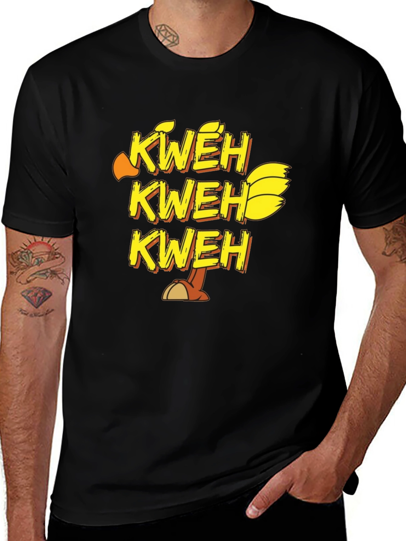 Kweh T-Shirt - Chocobo Inspired Black Tee