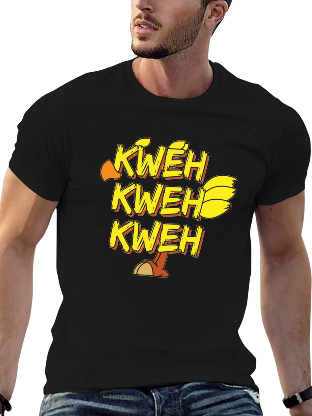 Kweh T-Shirt - Chocobo Inspired Black Tee