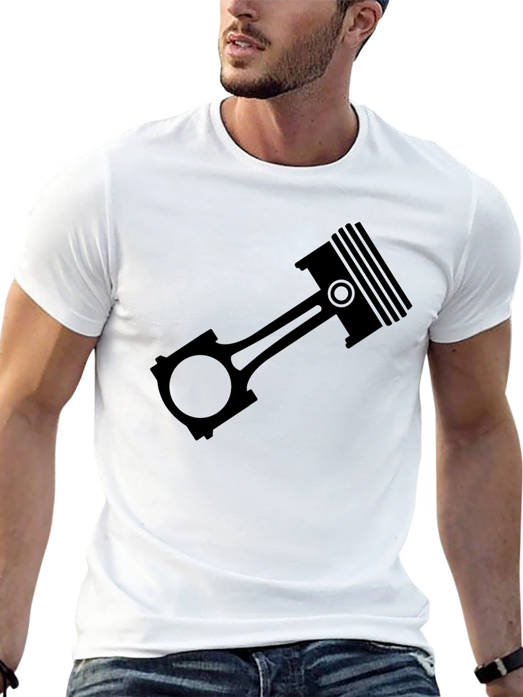 Piston Graphic Tee - Automotive Enthusiast T-Shirt