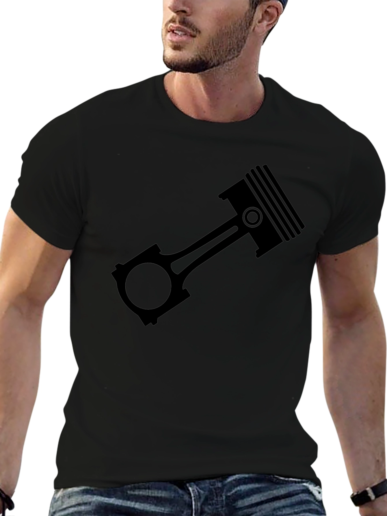 Piston Graphic Tee - Automotive Enthusiast T-Shirt
