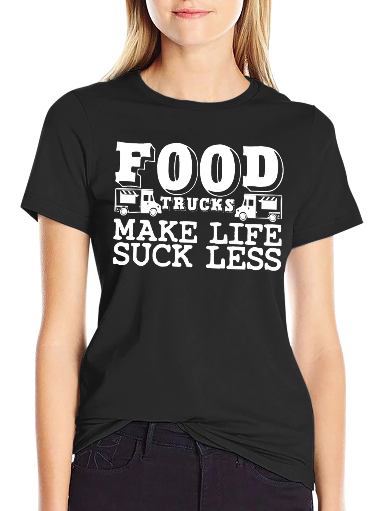 Food Trucks Make Life Suck Less - Graphic T-Shirt
