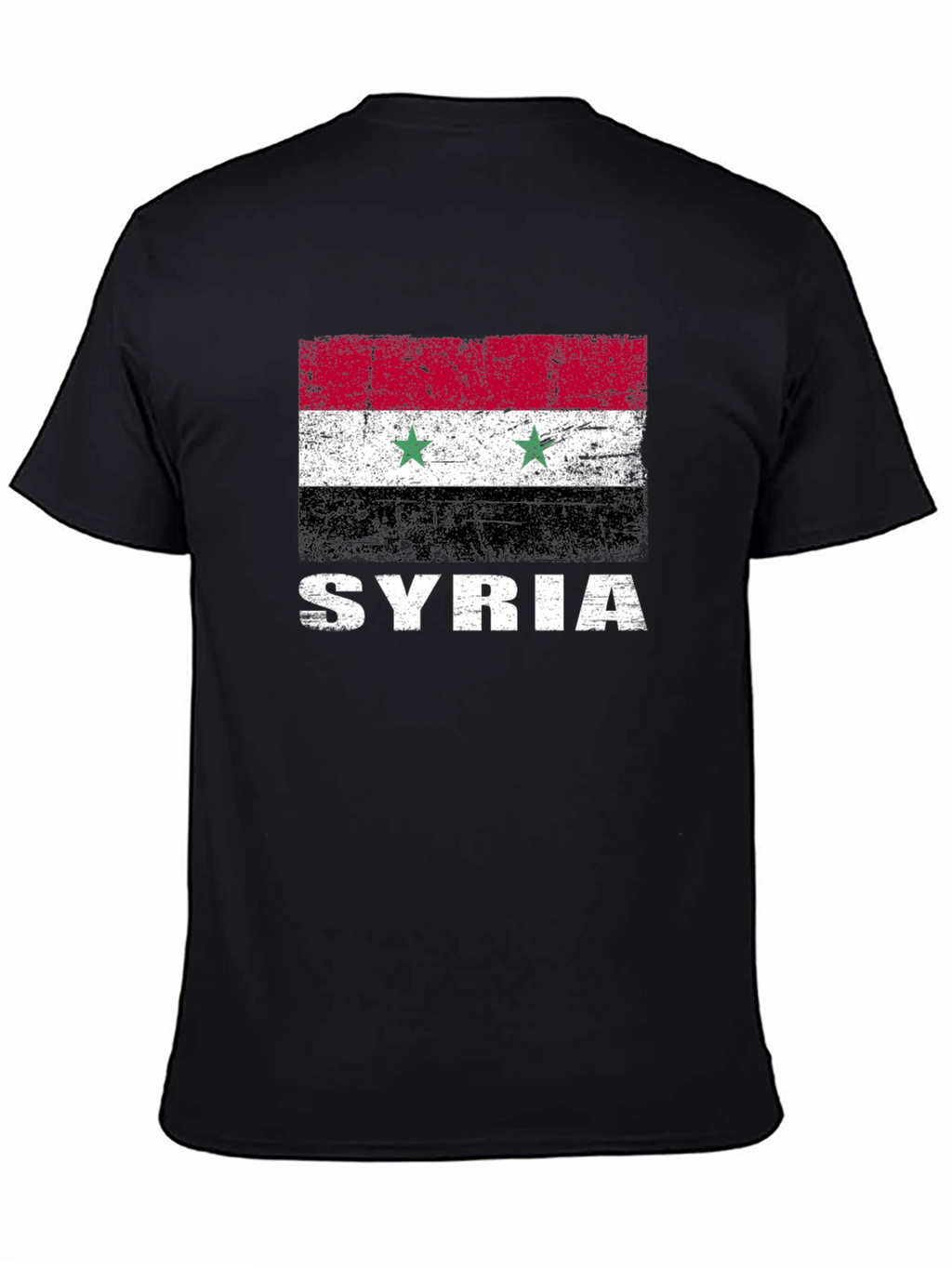 Syria Flag T-Shirt - Distressed Graphic Tee