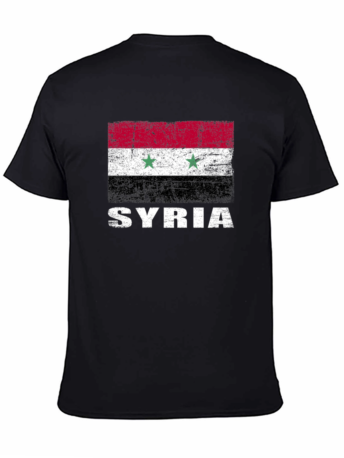 Syria Flag T-Shirt - Distressed Graphic Tee