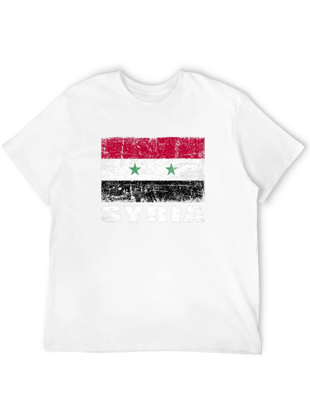 Syria Flag T-Shirt - Distressed Graphic Tee