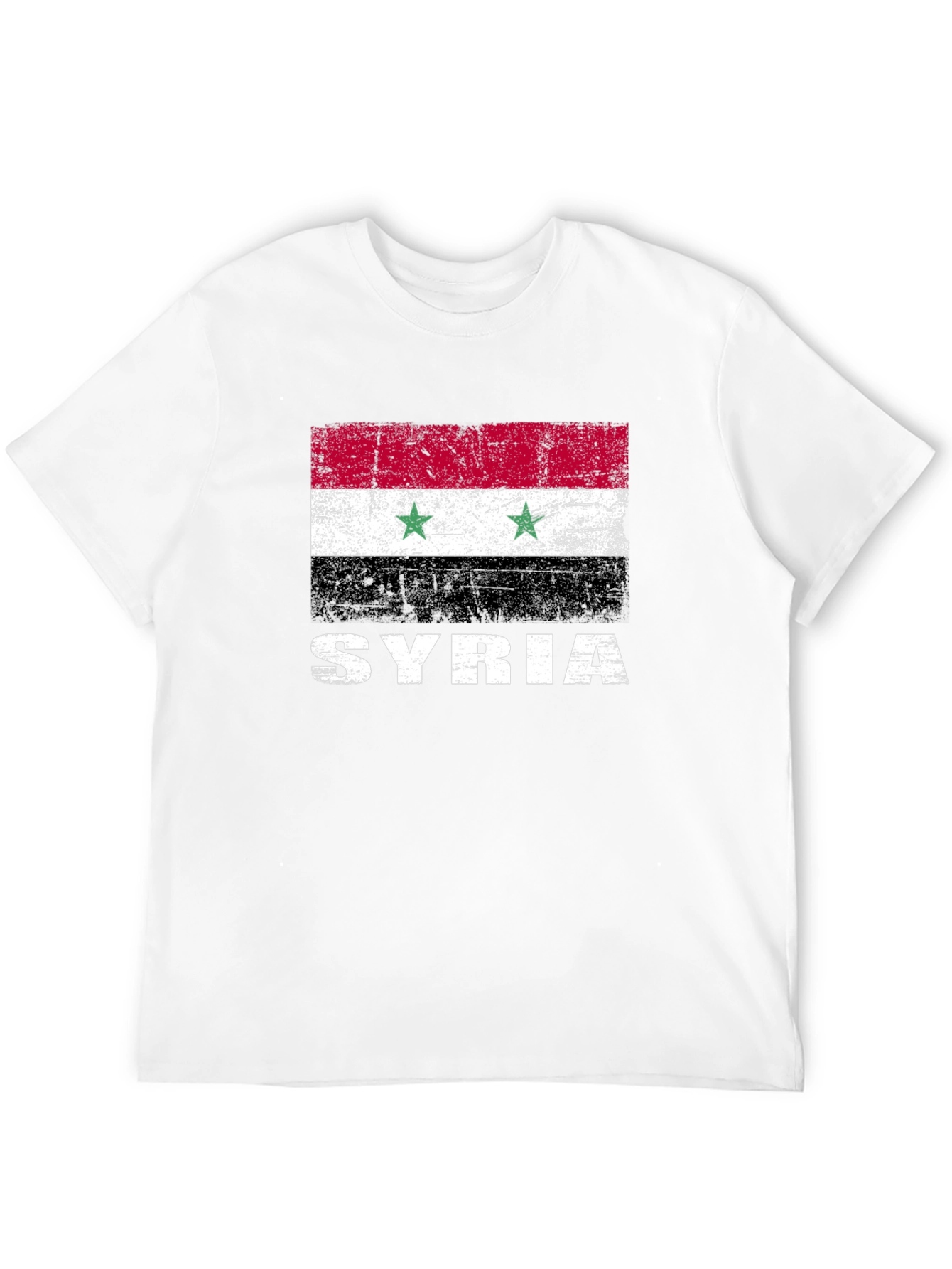 Syria Flag T-Shirt - Distressed Graphic Tee