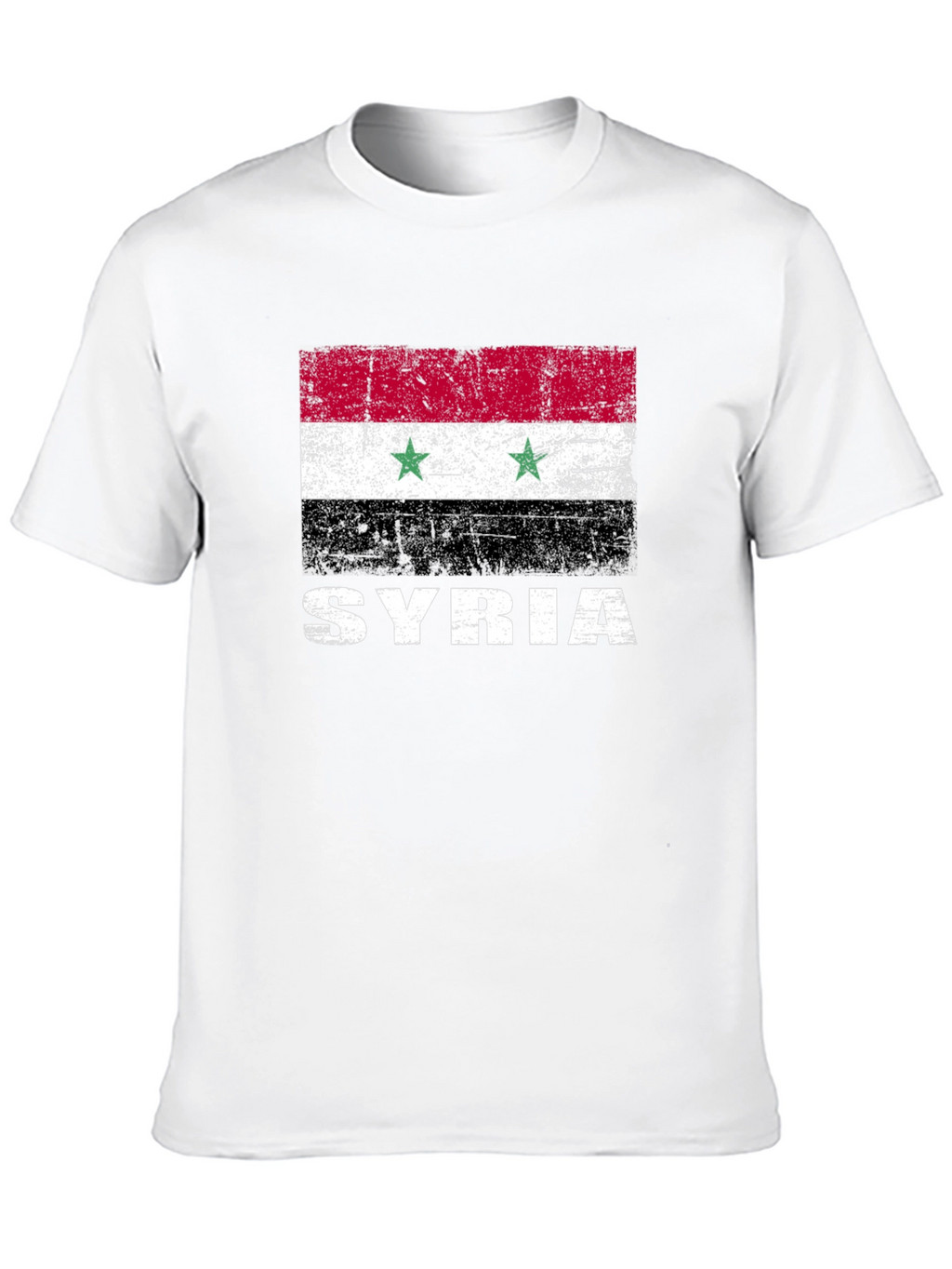 Syria Flag T-Shirt - Distressed Graphic Tee