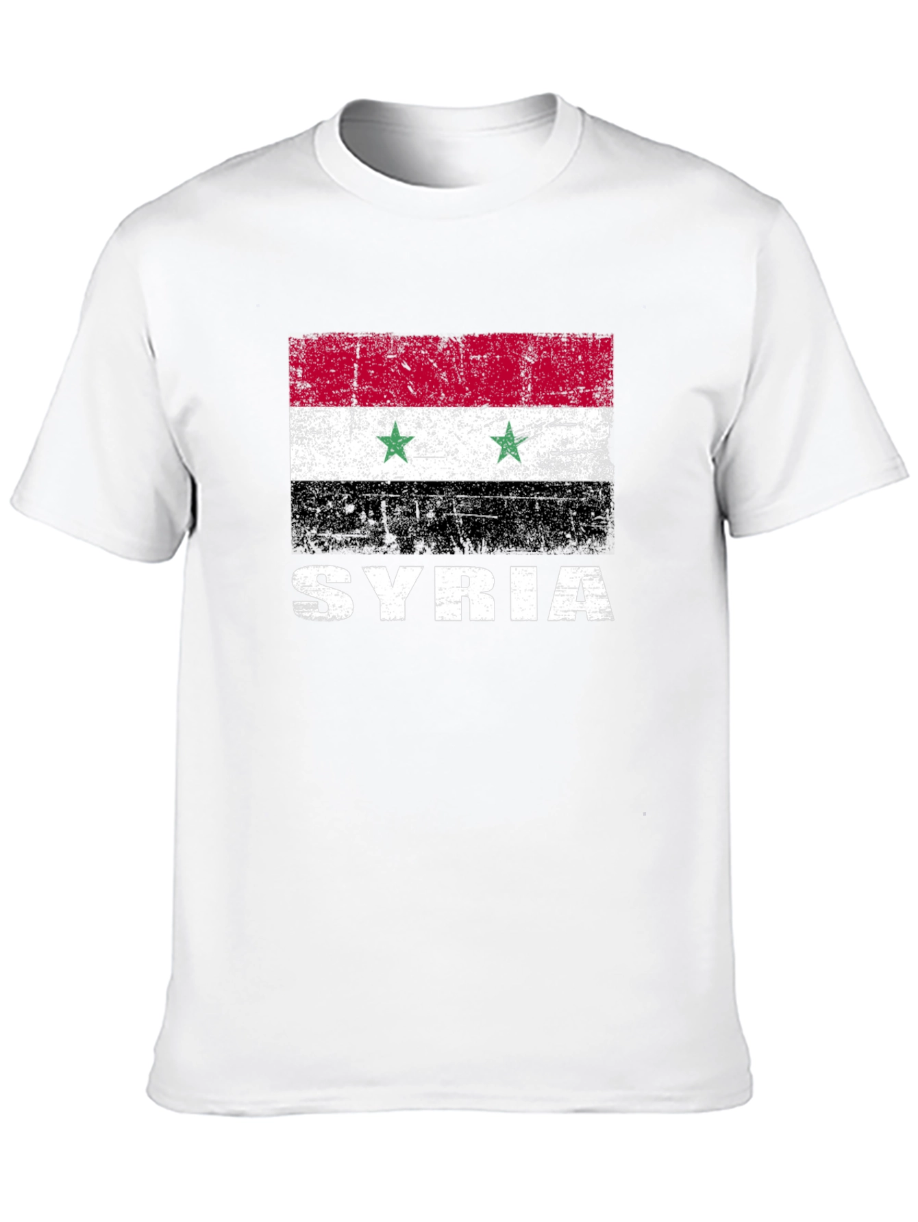 Syria Flag T-Shirt - Distressed Graphic Tee