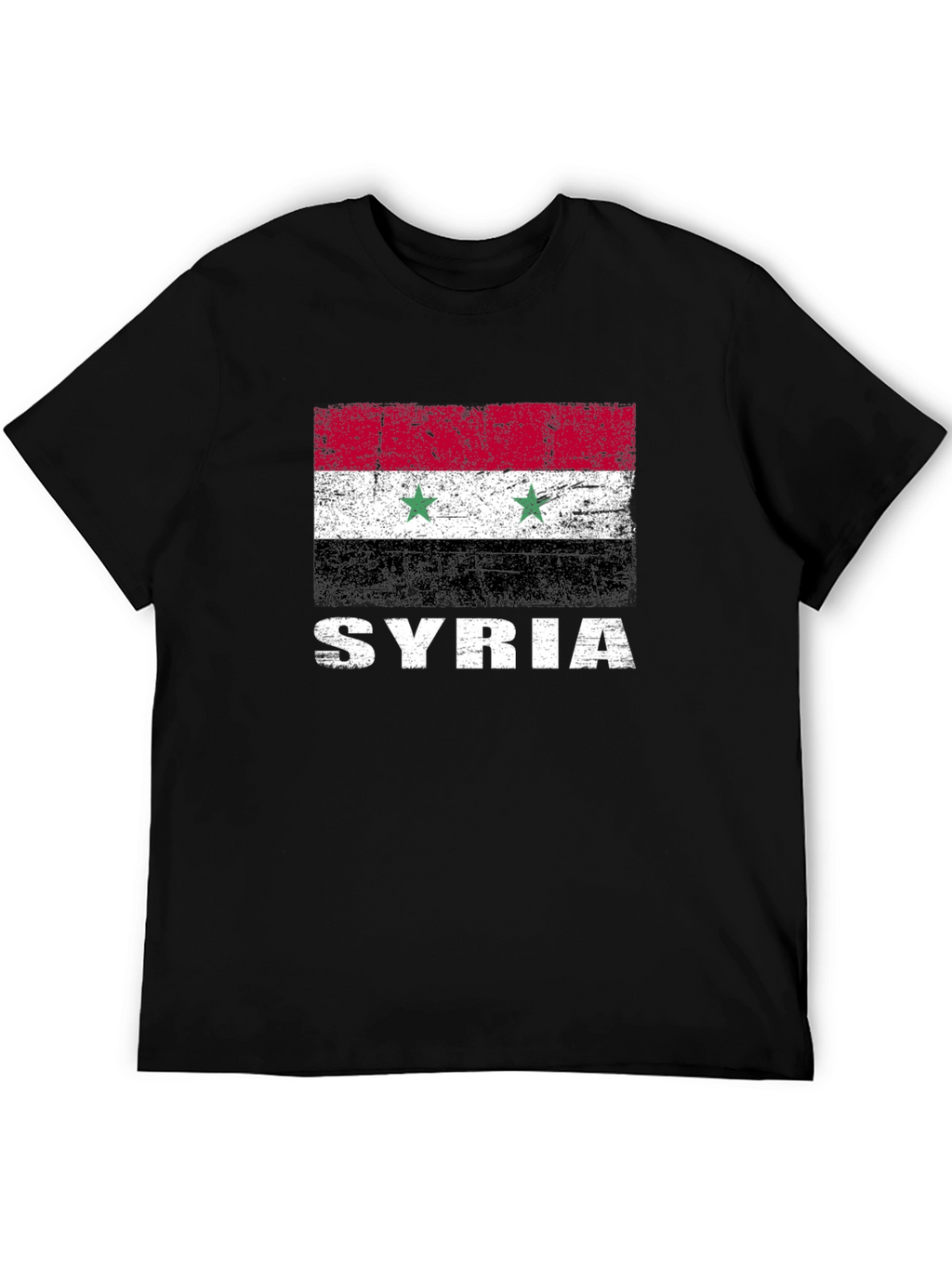 Syria Flag T-Shirt - Distressed Graphic Tee