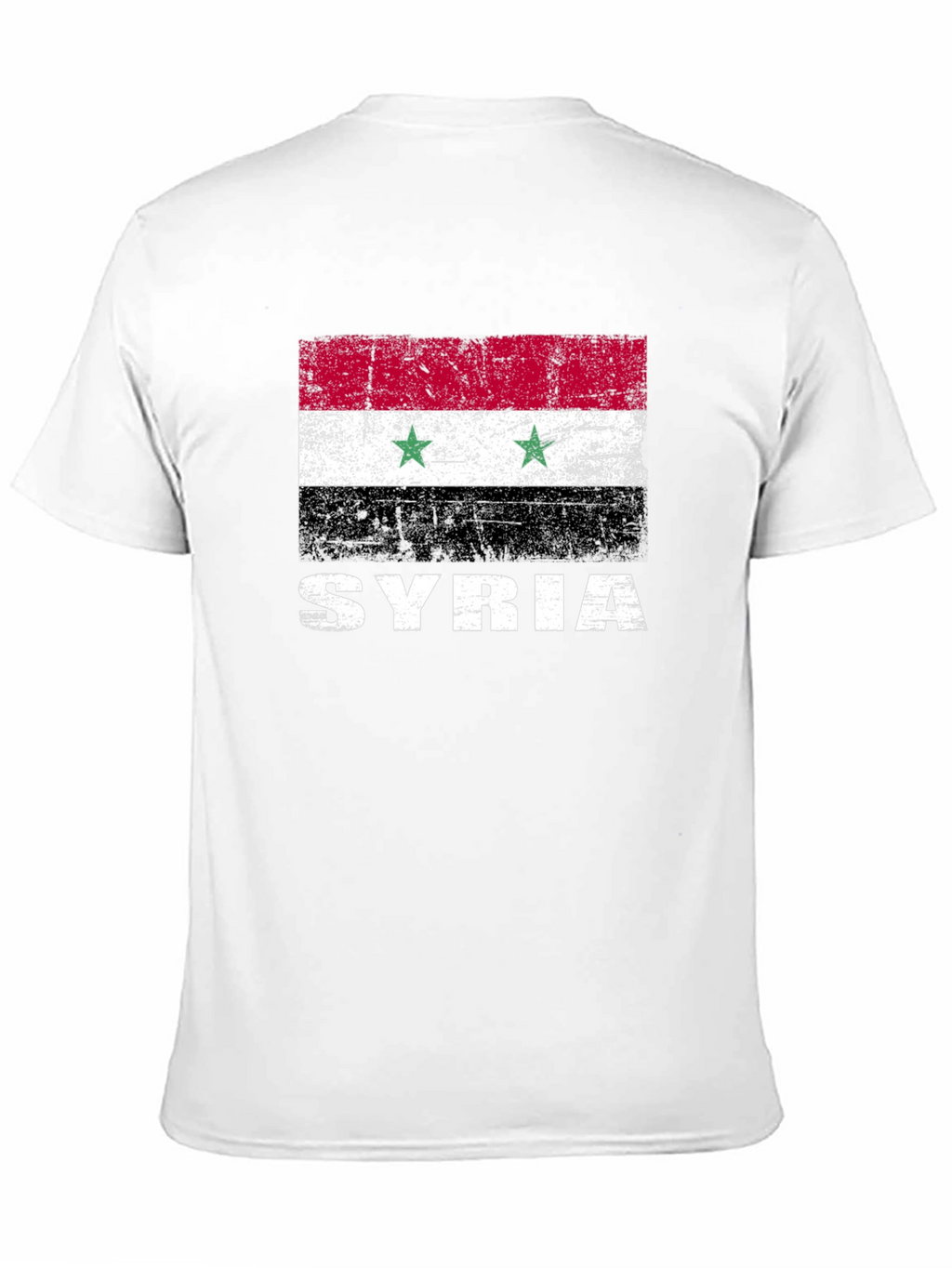 Syria Flag T-Shirt - Distressed Graphic Tee
