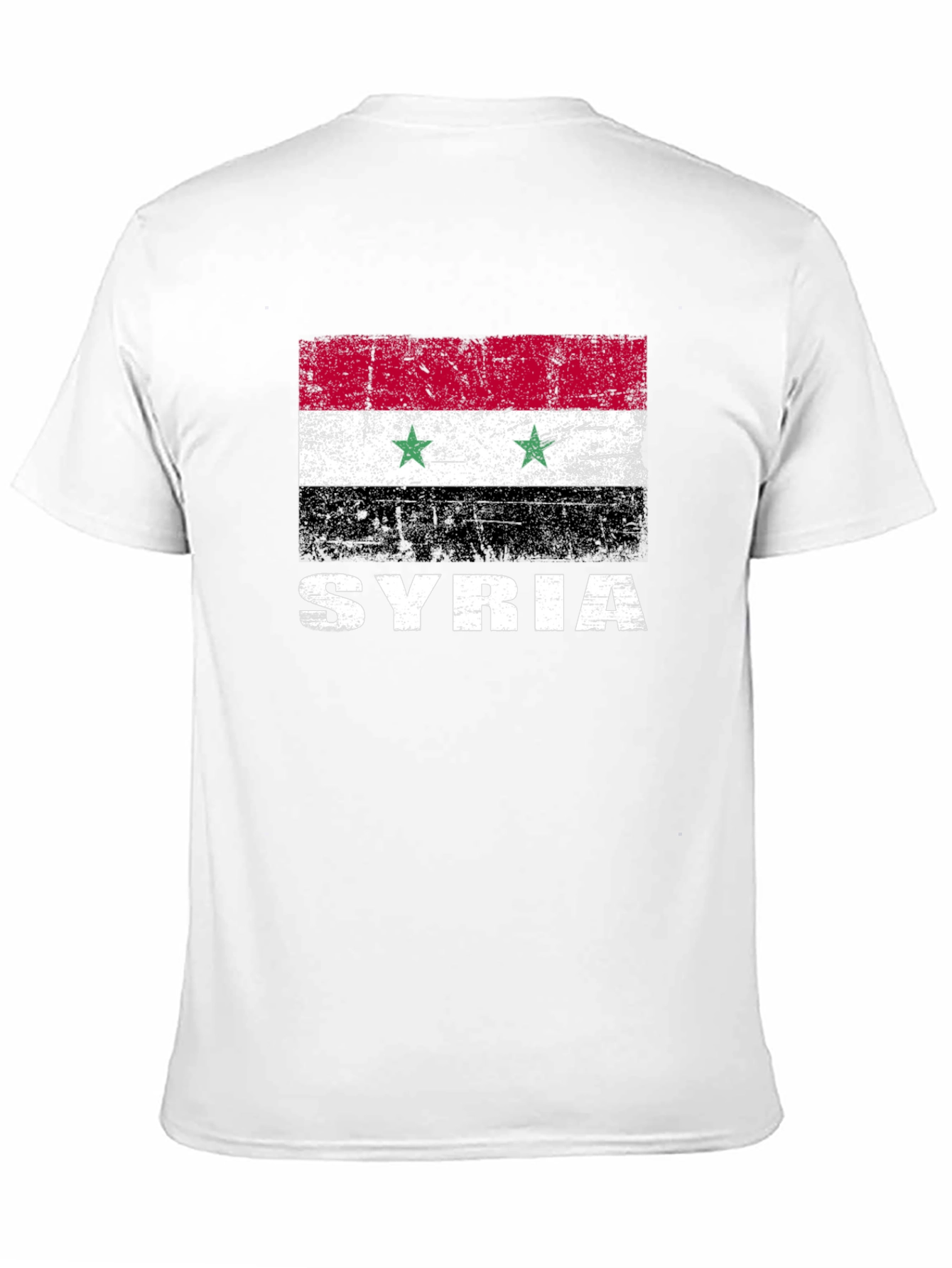Syria Flag T-Shirt - Distressed Graphic Tee