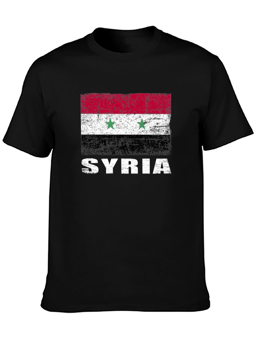 Syria Flag T-Shirt - Distressed Graphic Tee