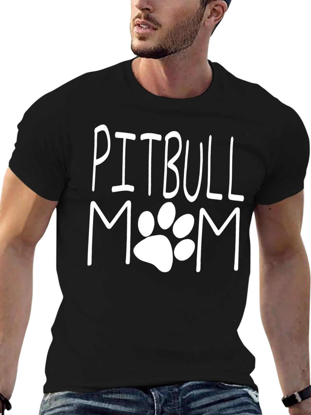 Pitbull Mom T-Shirt - Dog Lover Apparel