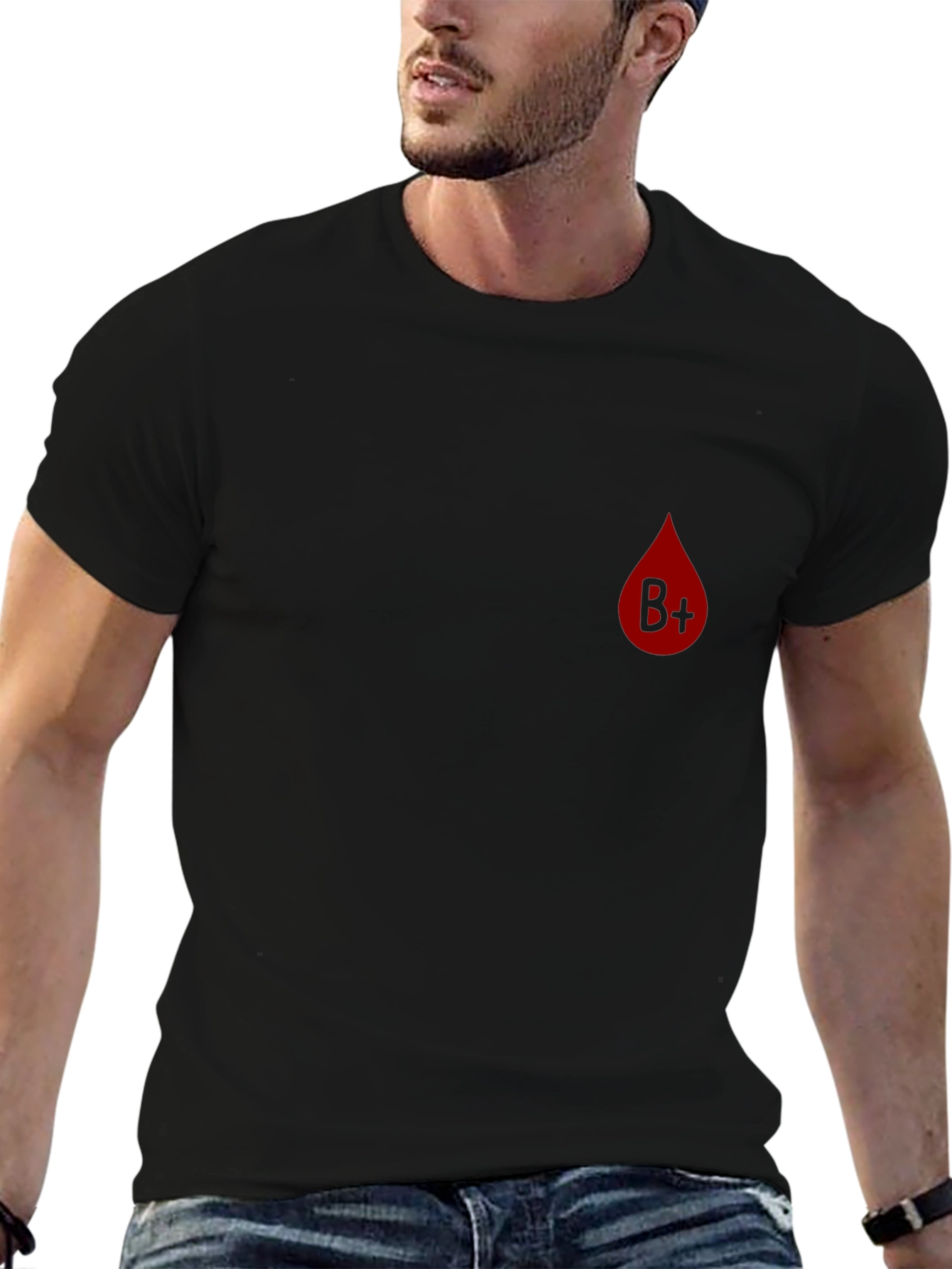 B+ Blood Type T-Shirt - Cool Casual Tee