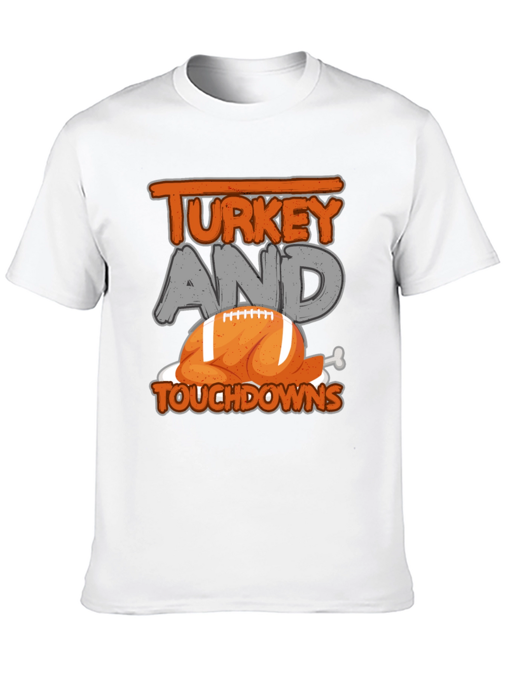 Turkey and Touchdowns Football T-Shirt
