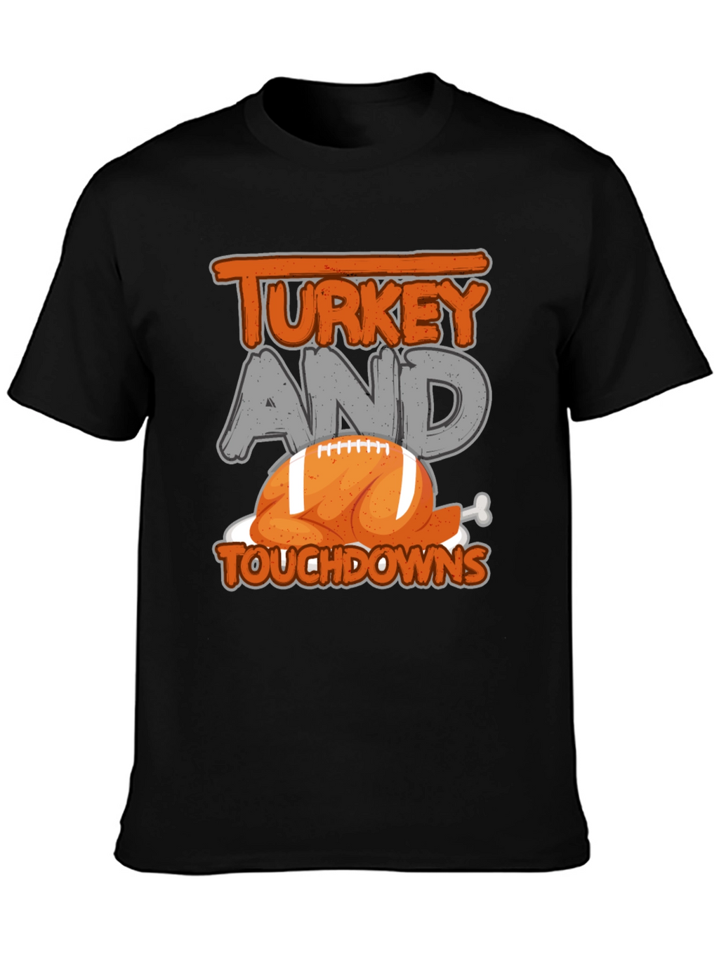 Turkey and Touchdowns Football T-Shirt