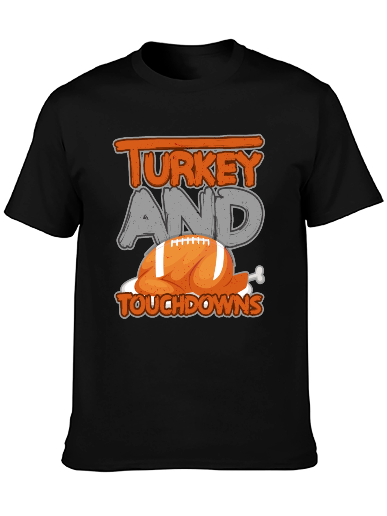Turkey and Touchdowns Football T-Shirt