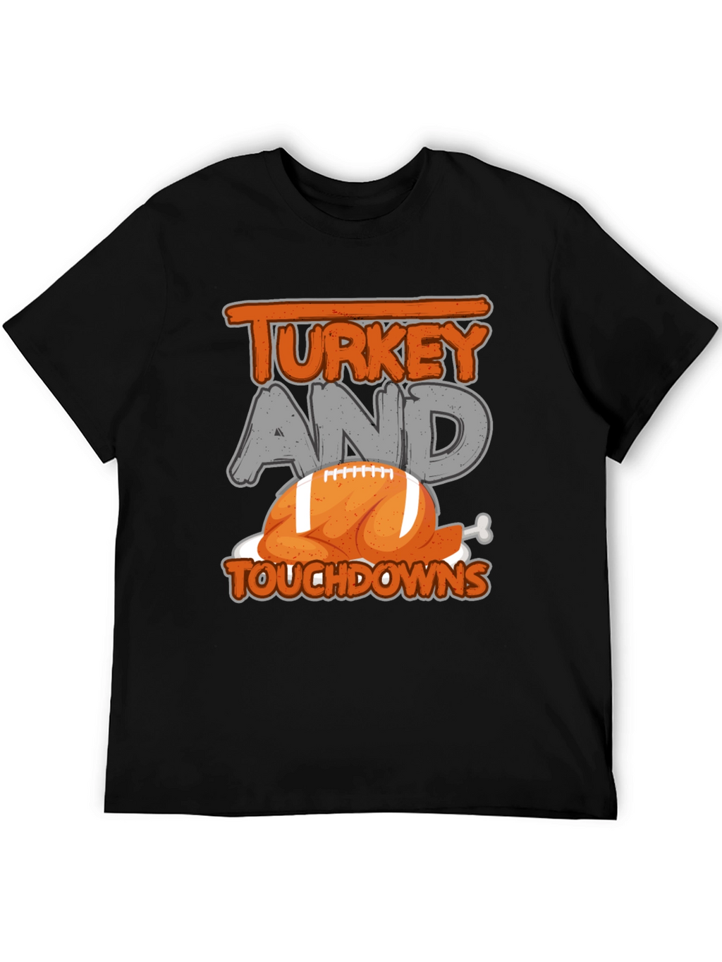 Turkey and Touchdowns Football T-Shirt