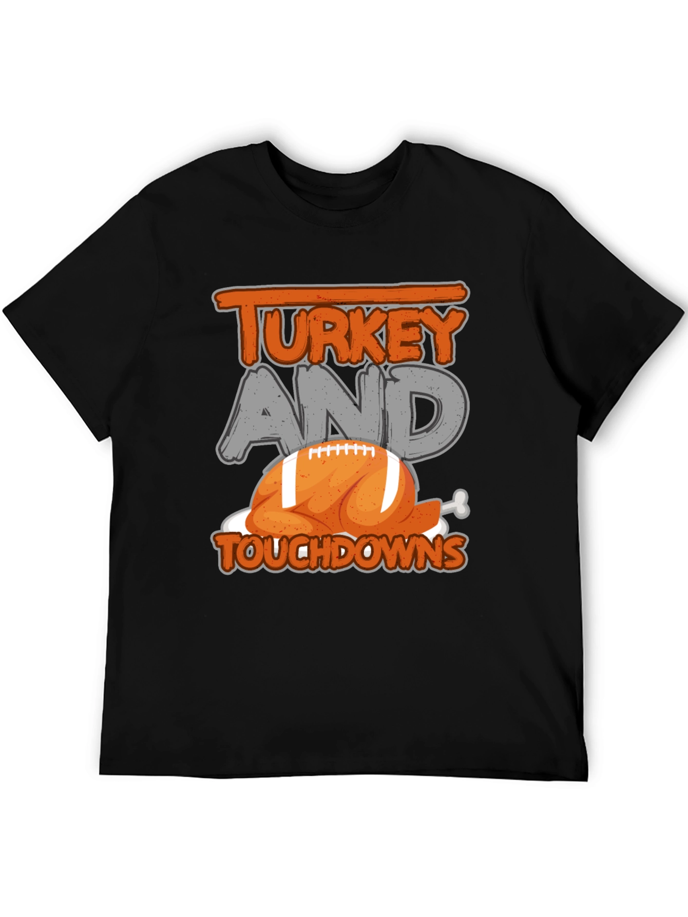 Turkey and Touchdowns Football T-Shirt