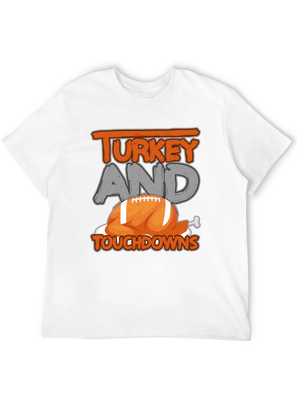 Turkey and Touchdowns Football T-Shirt
