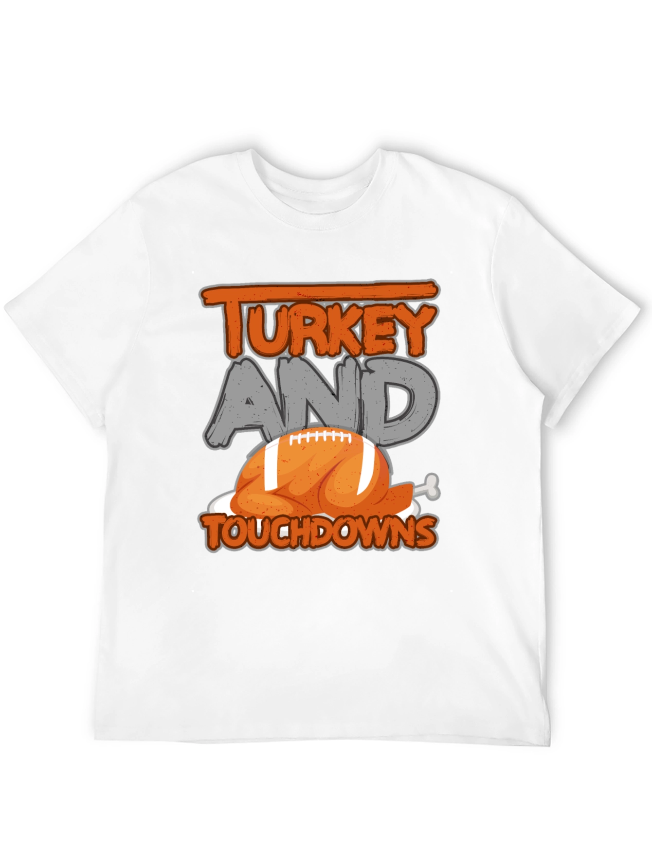 Turkey and Touchdowns Football T-Shirt