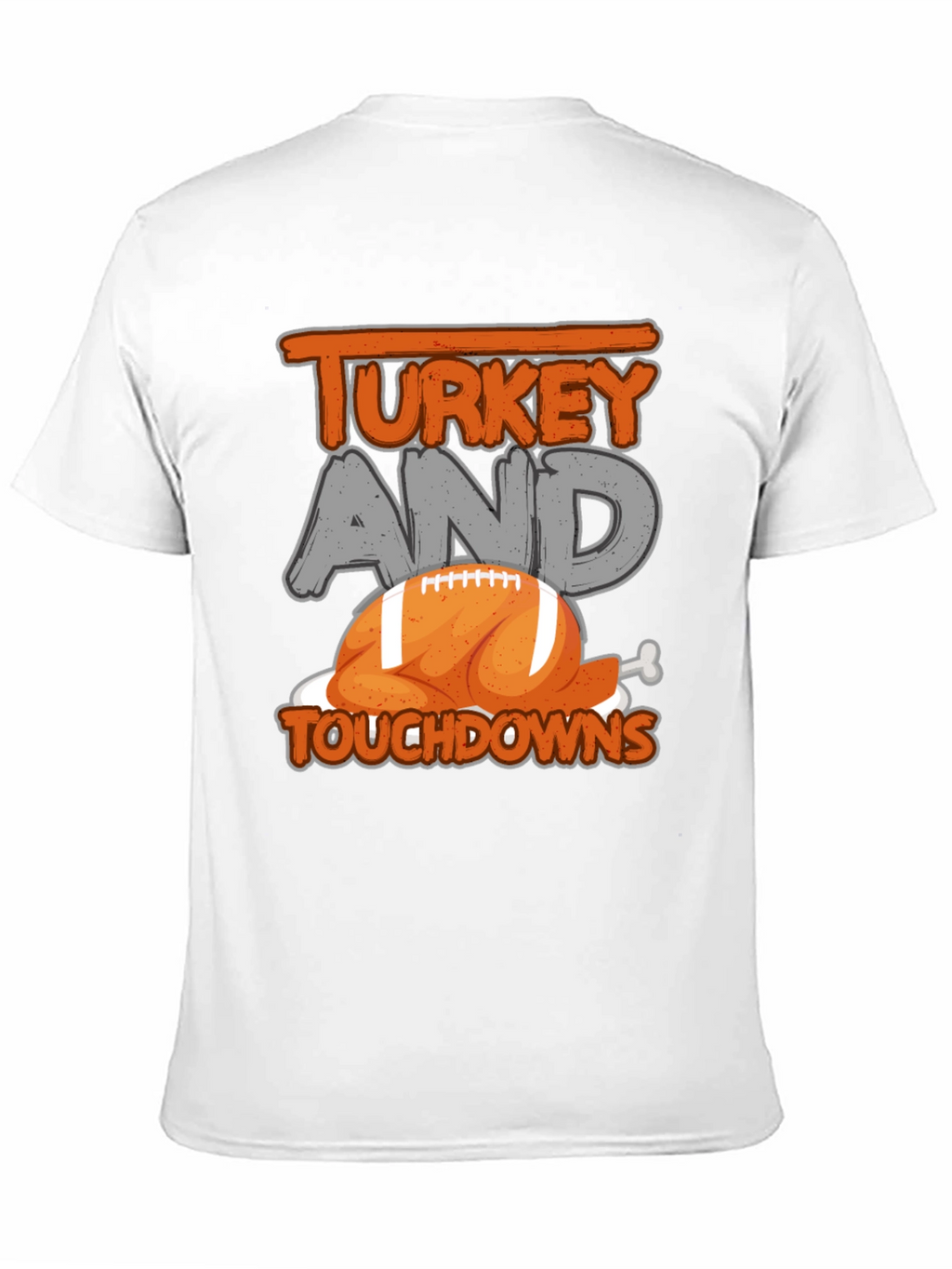 Turkey and Touchdowns Football T-Shirt