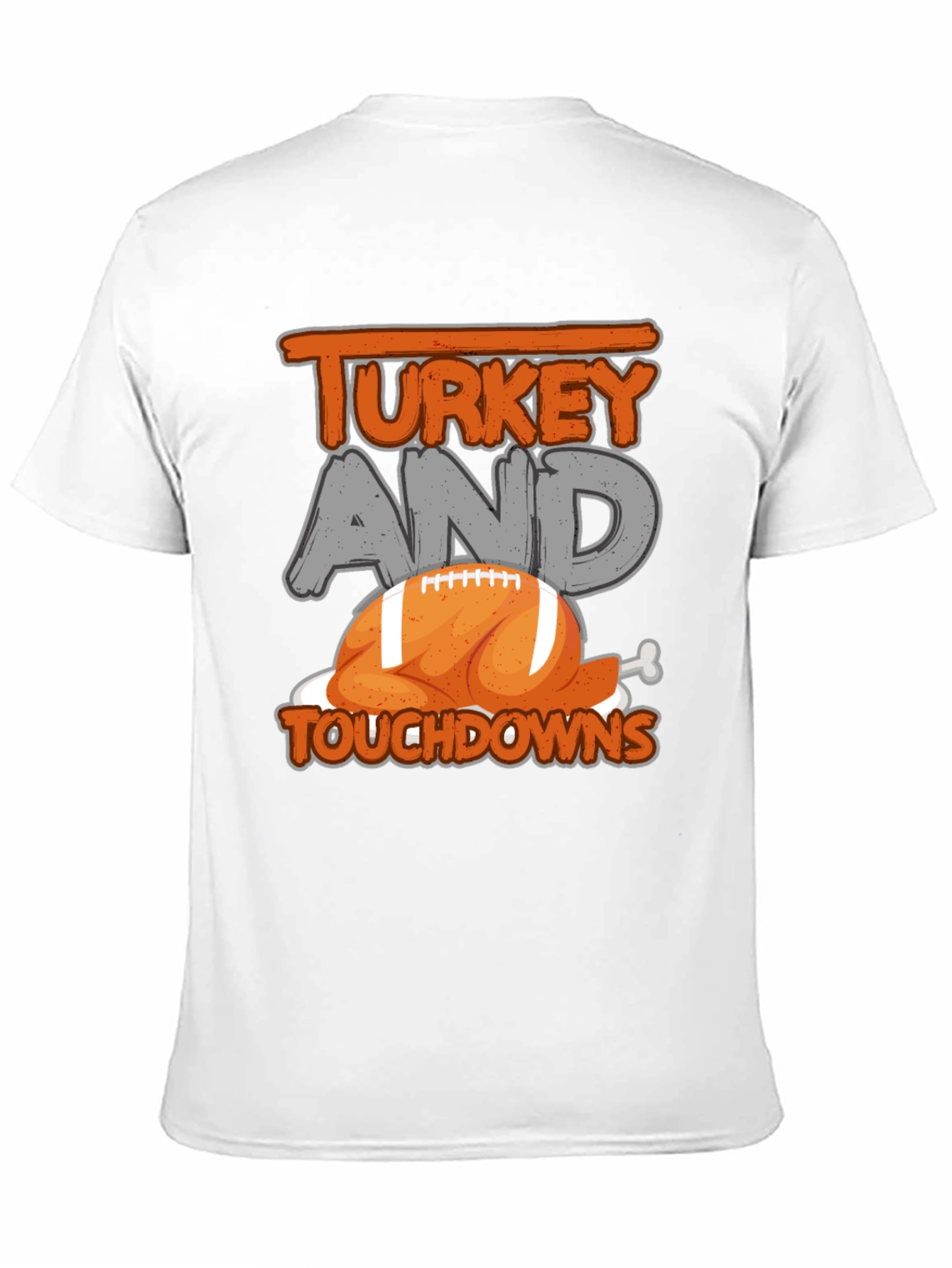 Turkey and Touchdowns Football T-Shirt