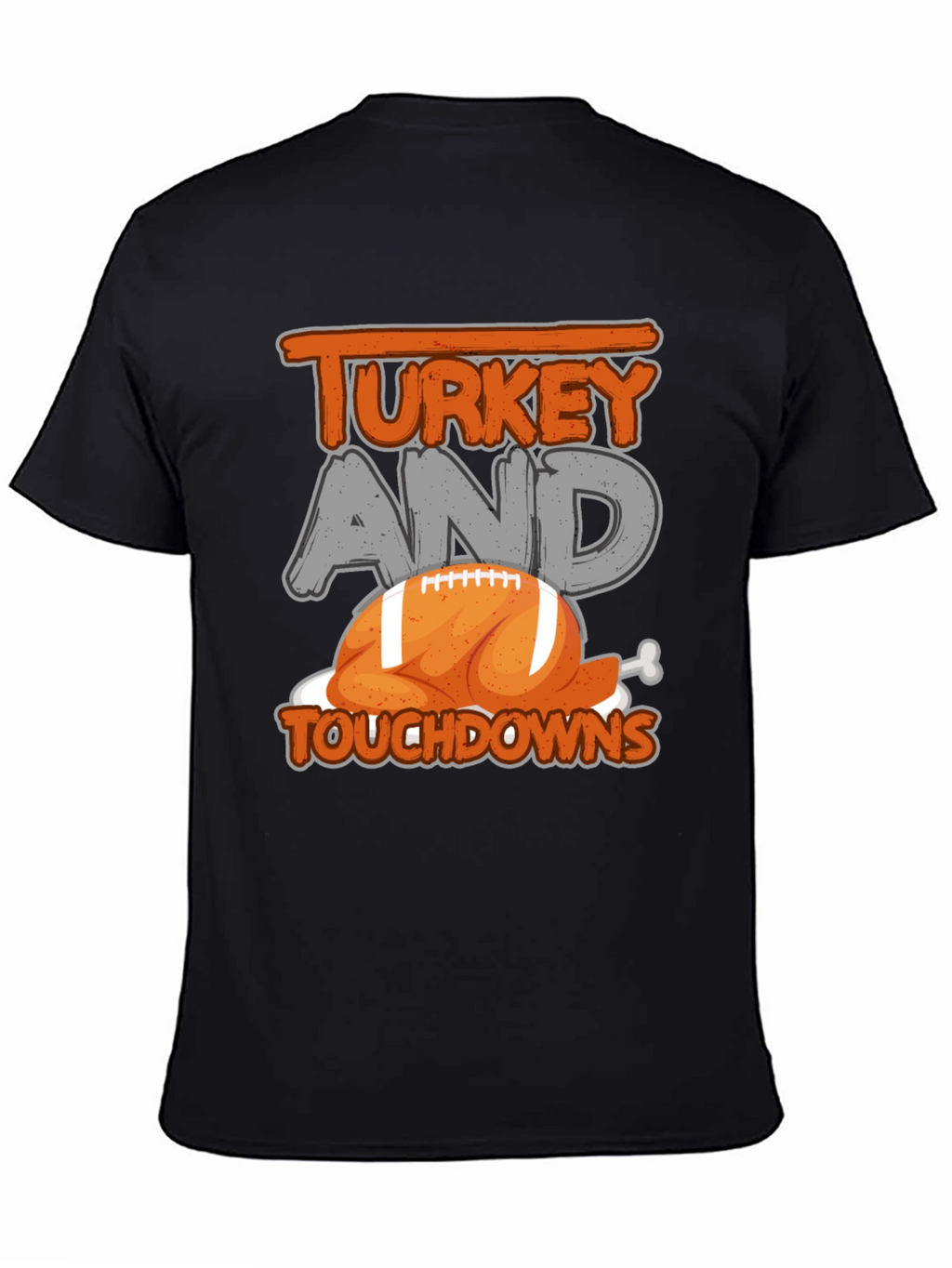 Turkey and Touchdowns Football T-Shirt