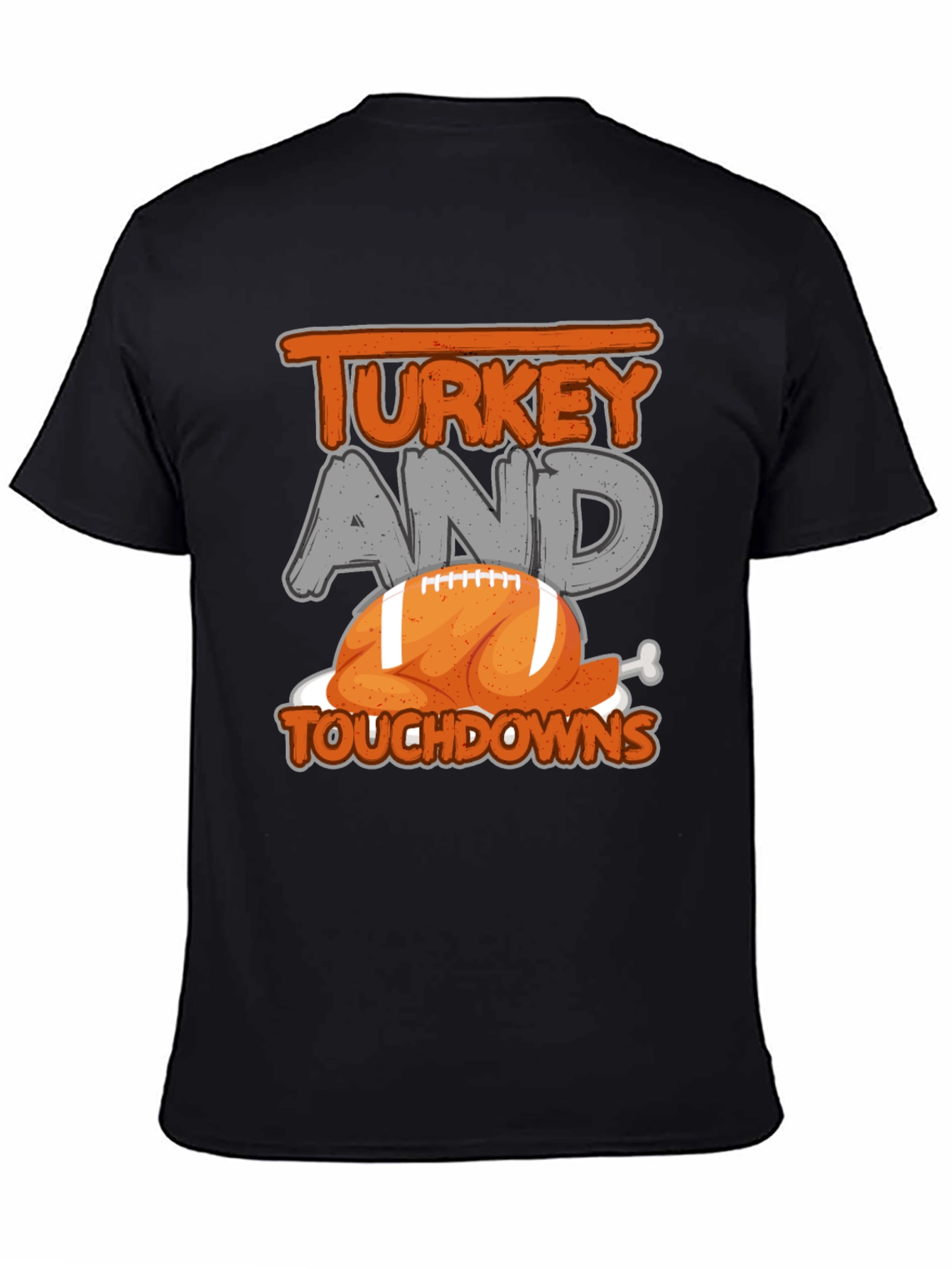Turkey and Touchdowns Football T-Shirt