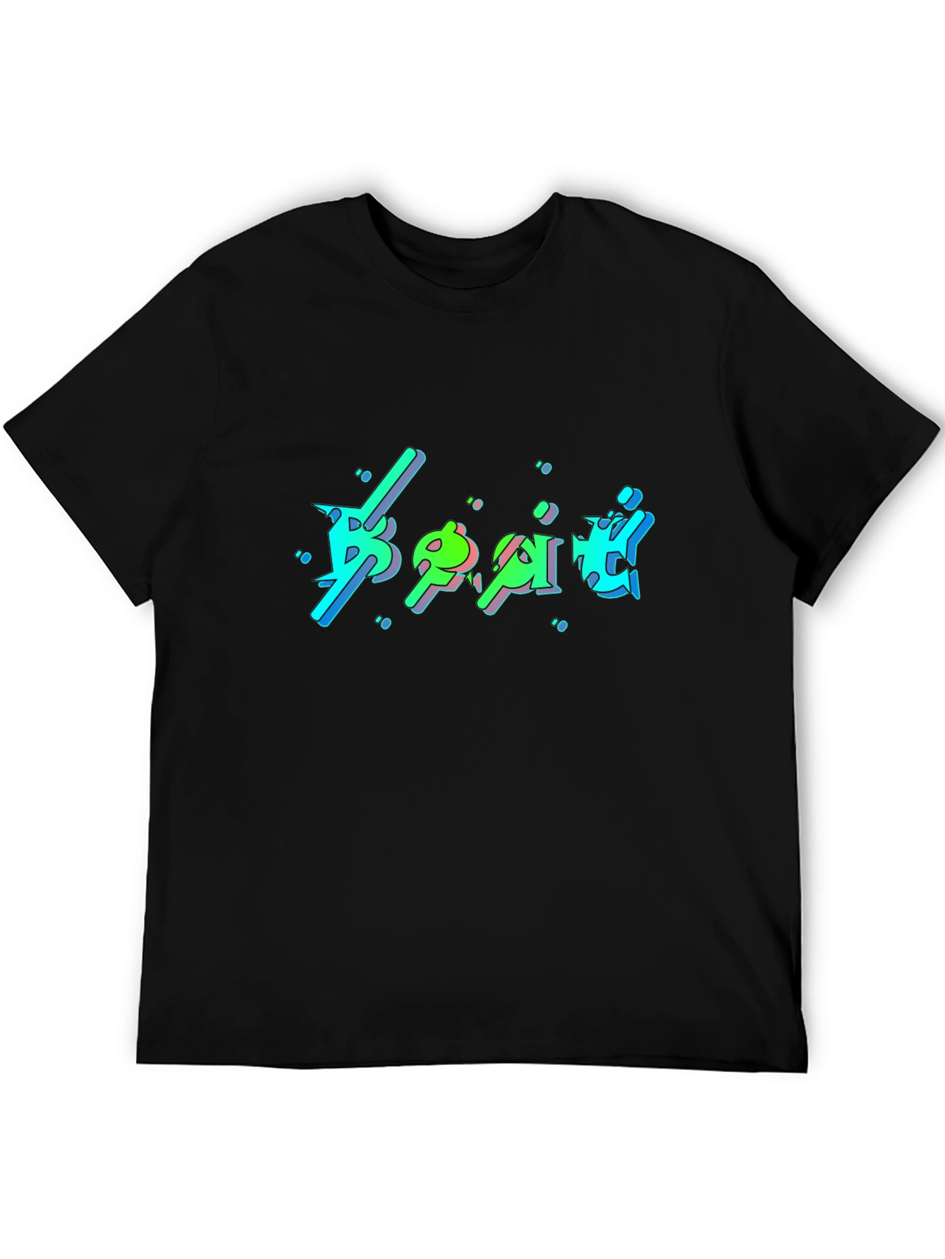 Cool Graphic Print Black T-Shirt