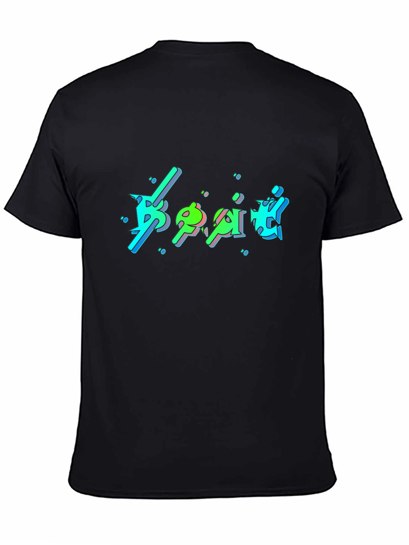 Cool Graphic Print Black T-Shirt