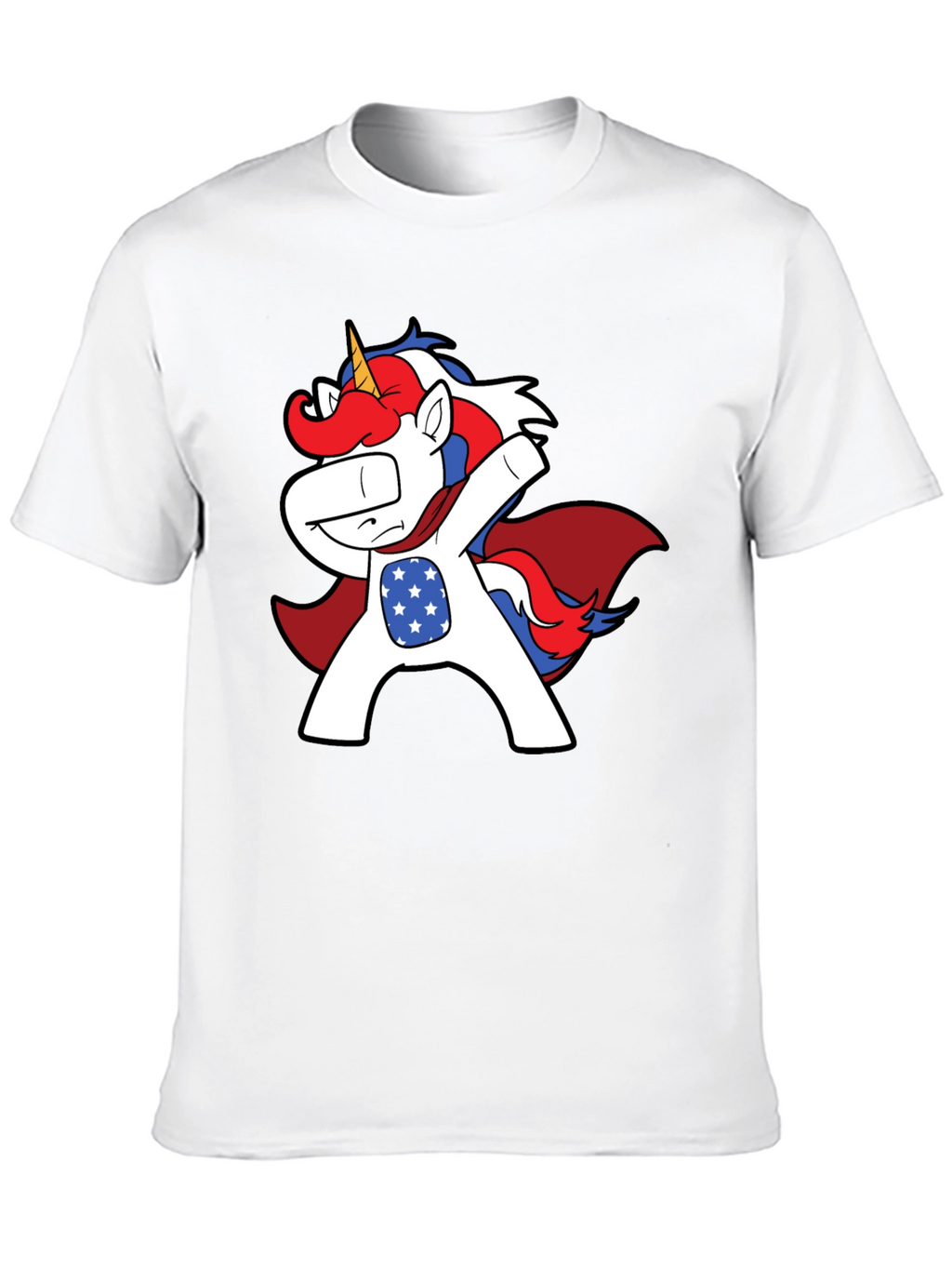 Patriotic Unicorn Dab T-Shirt