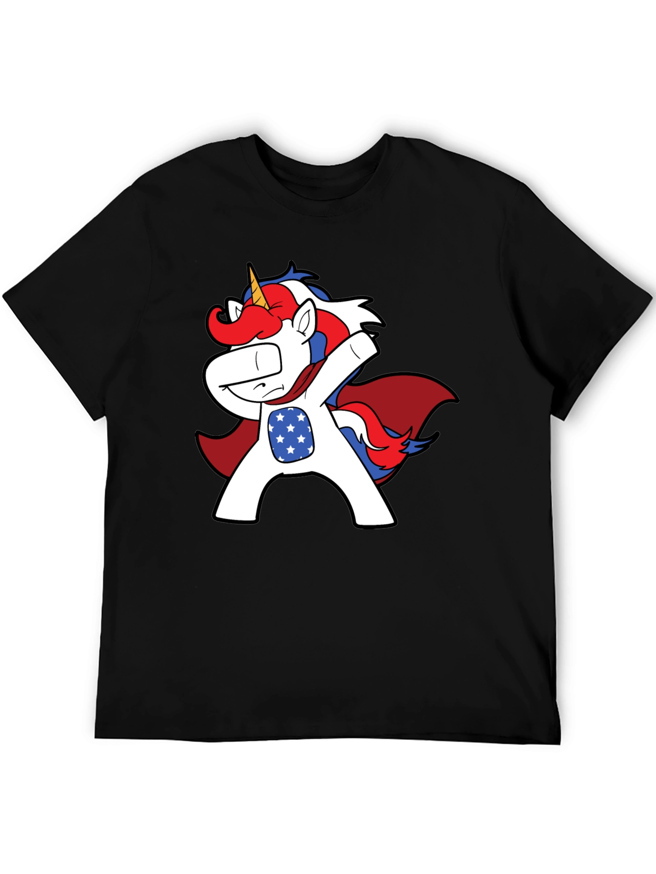 Patriotic Unicorn Dab T-Shirt
