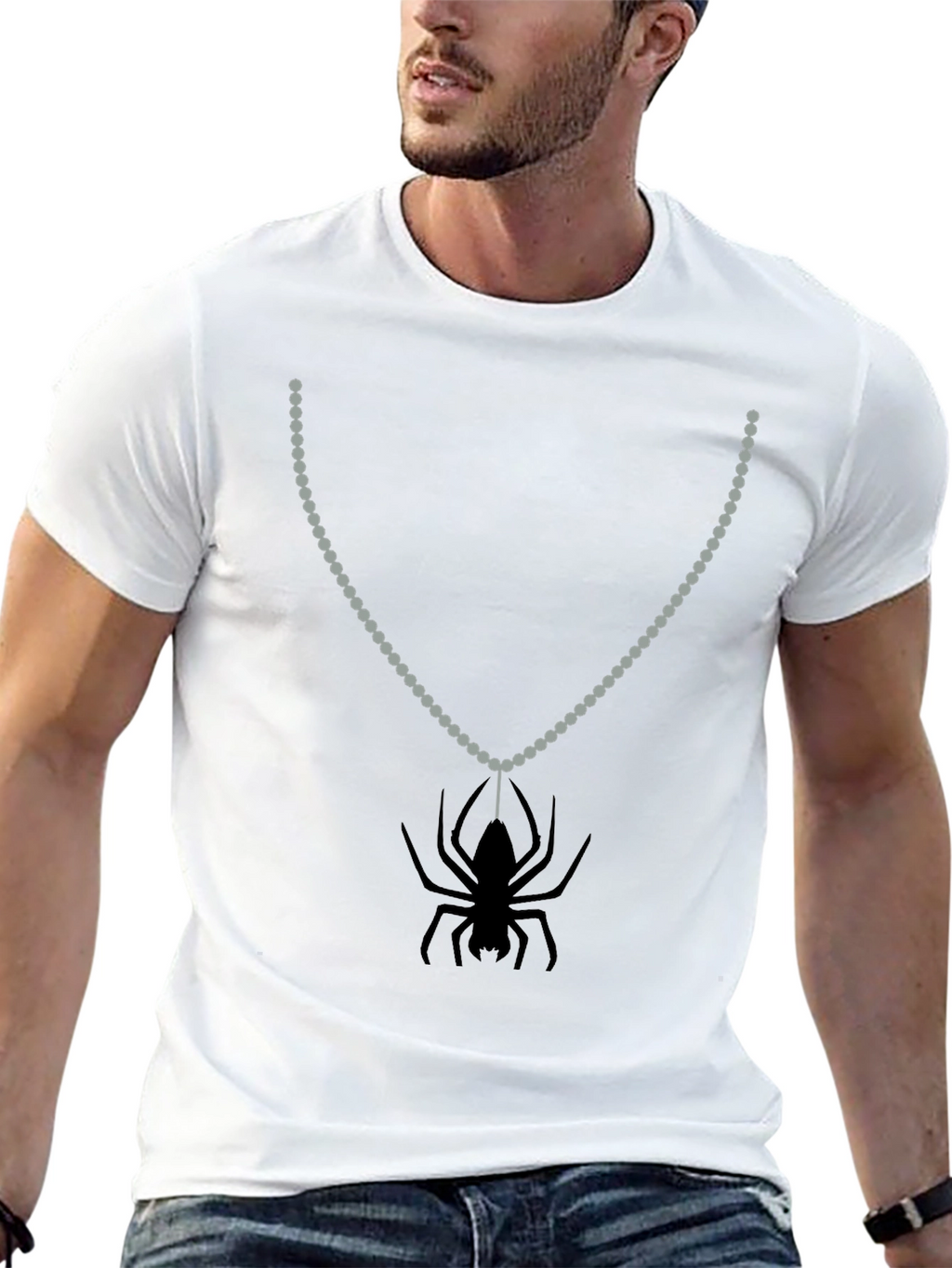 Spider Pendant Tee - Creepy Cool Style